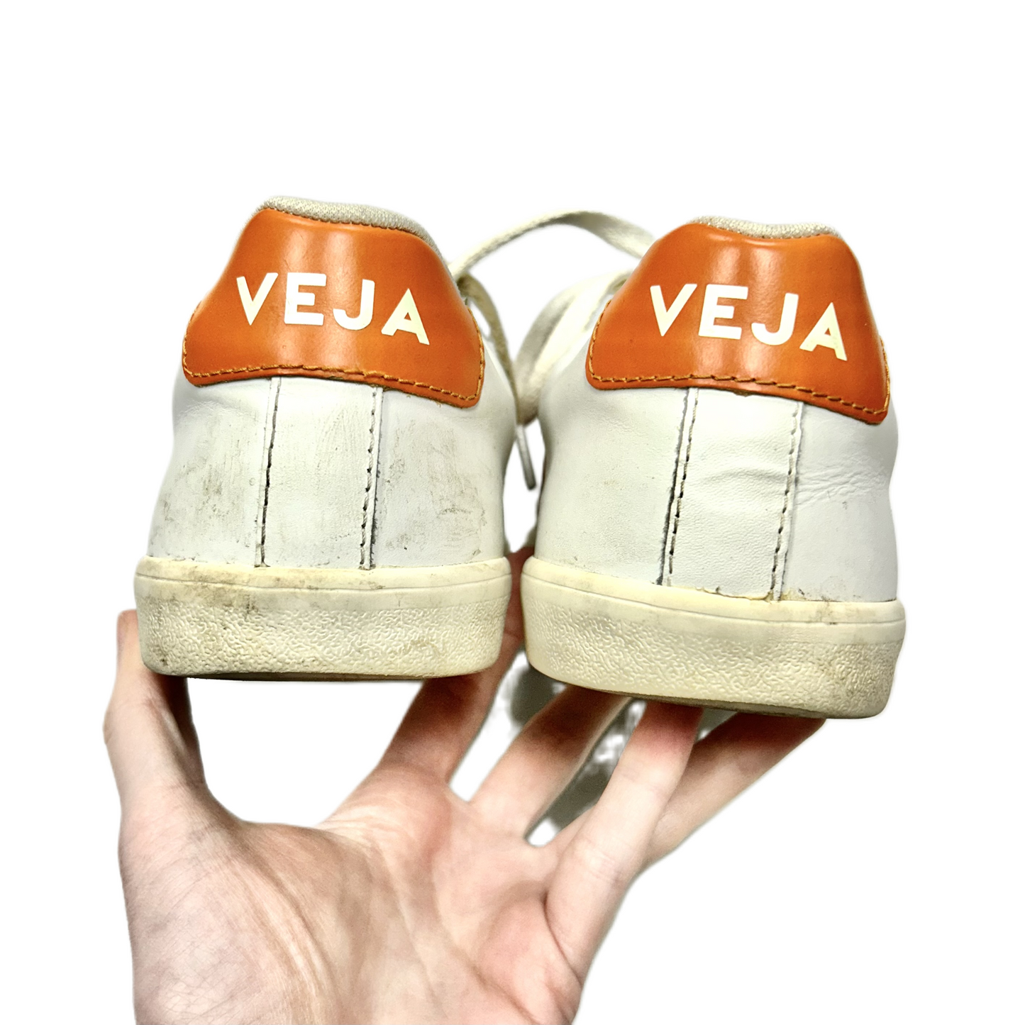 Shoes Sneakers By Veja In Orange & White, Size: 8