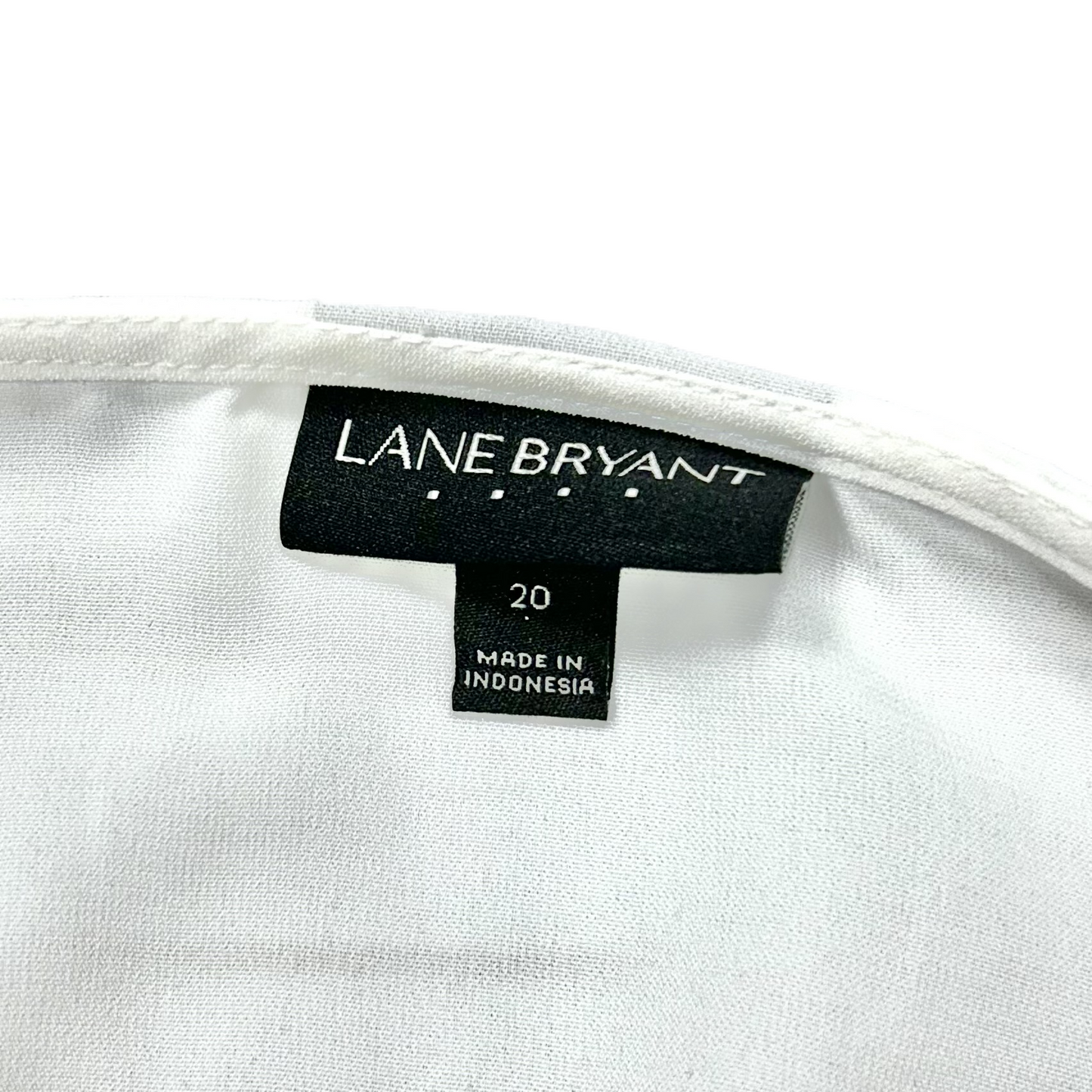 Top Long Sleeve By Lane Bryant In White, Size: 2x