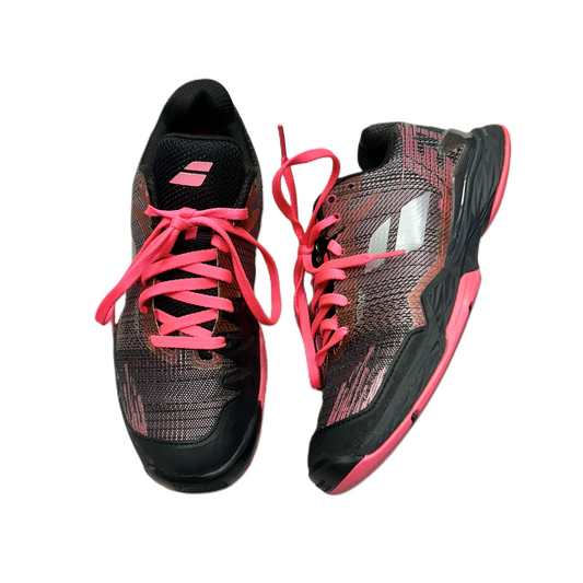 Shoes Athletic By Babolar  In Black & Pink, Size: 7