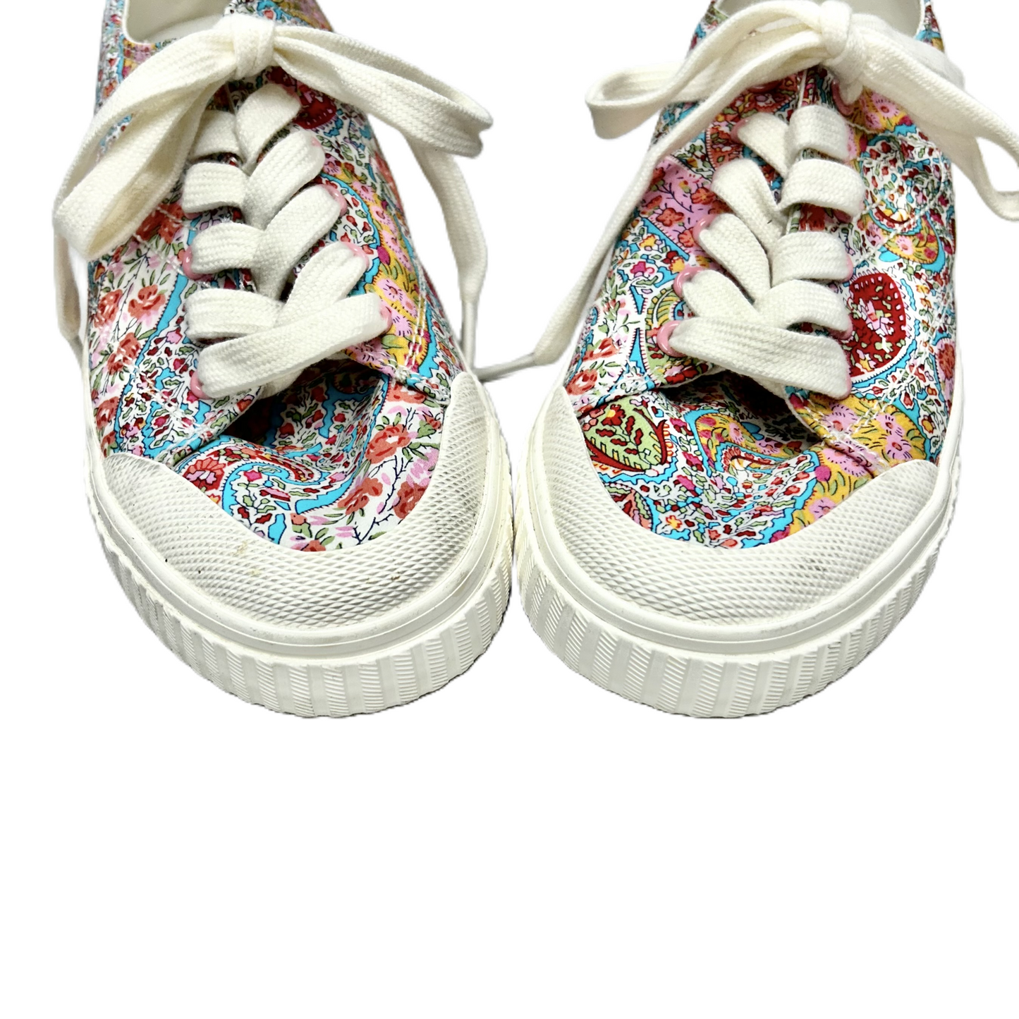 Paisley Print Shoes Sneakers By Tretorn, Size: 6