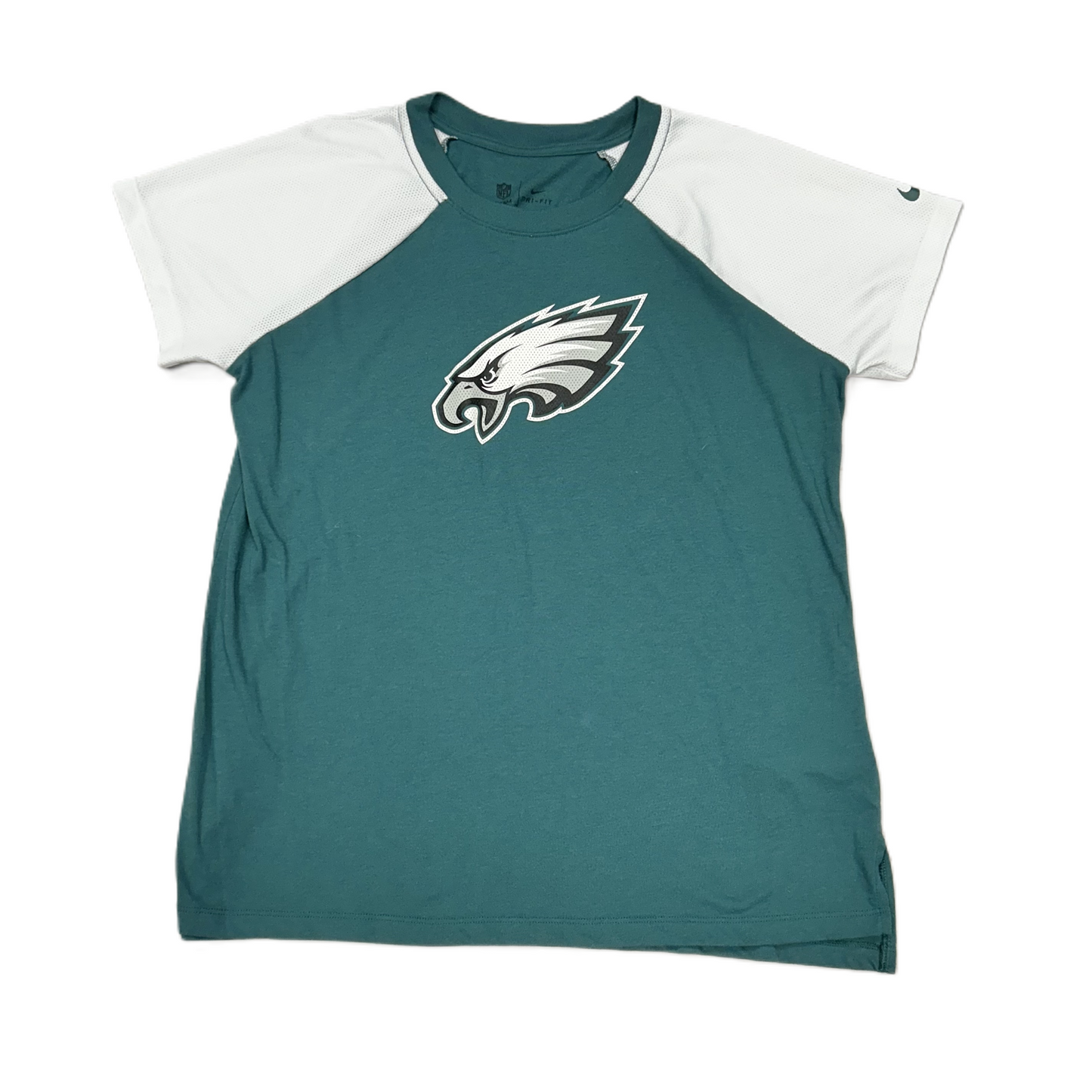 Top Short Sleeve By Nfl In Teal, Size: L