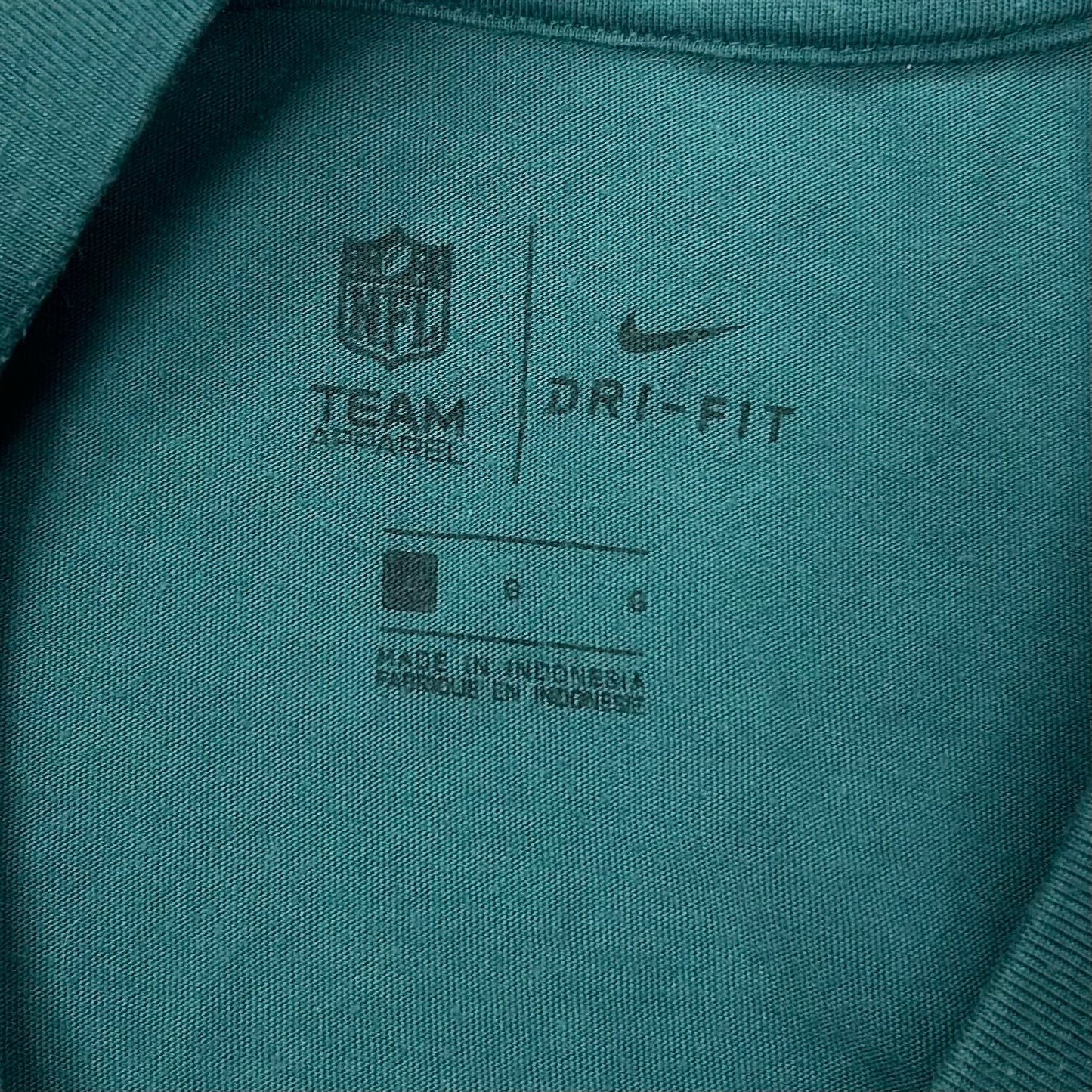 Top Short Sleeve By Nfl In Teal, Size: L