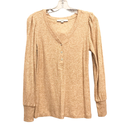 Top Ls By Loft In Tan, Size:S