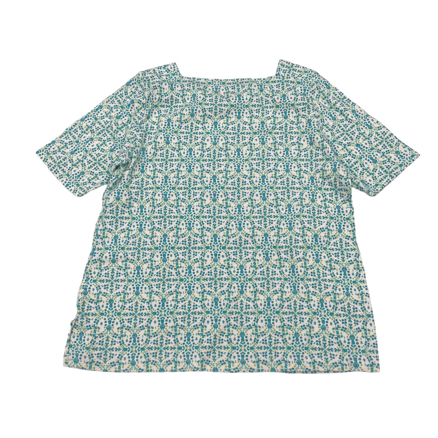 Blue & Green Top Short Sleeve Croft And Barrow, Size M