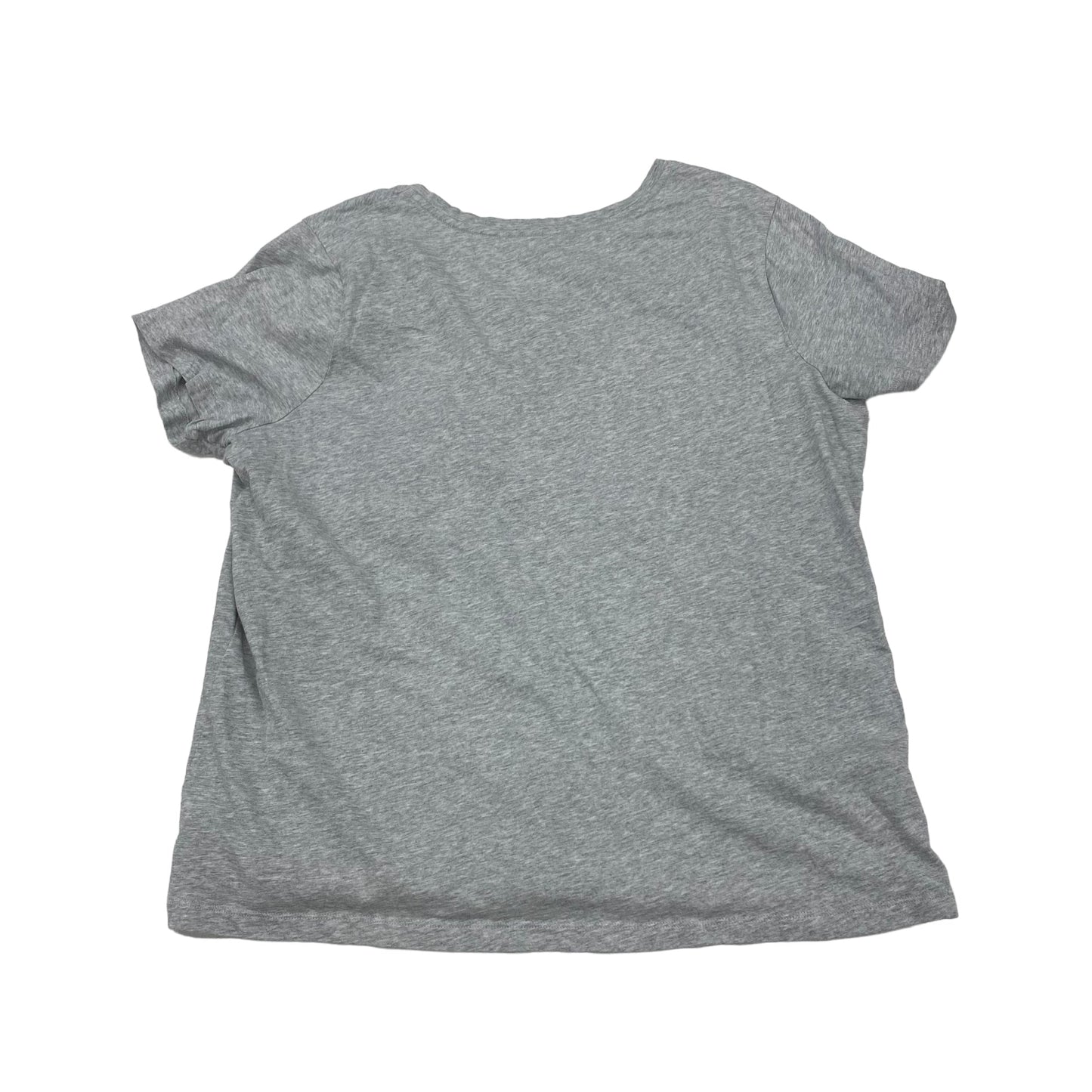 Grey Top Short Sleeve Basic Time And Tru, Size 3x