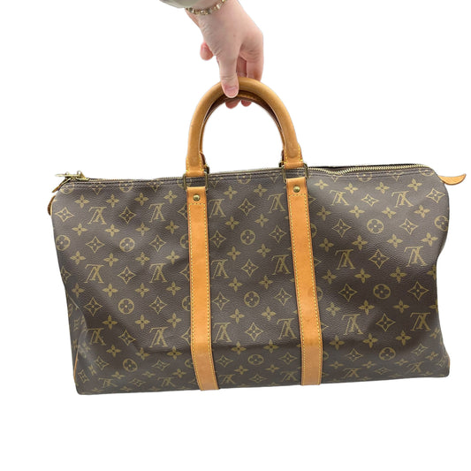 Duffle And Weekender Luxury Designer By Louis Vuitton  Size: Medium