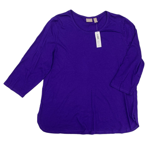 Top Long Sleeve Basic By Chicos  Size: 3