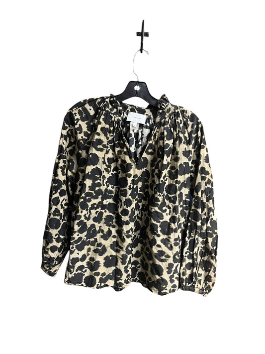 Top Long Sleeve By Current Elliott In Animal Print, Size: S