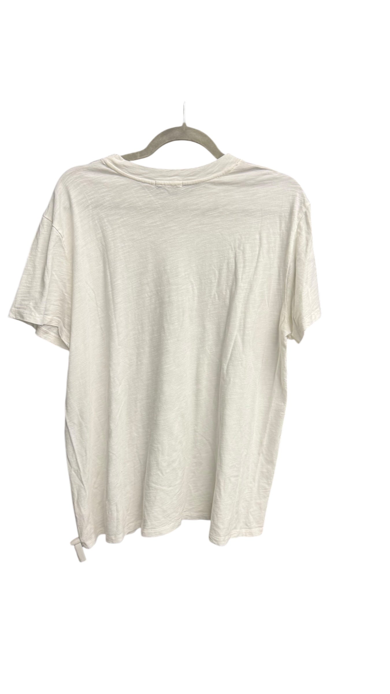 Top Short Sleeve Basic By Maurices In White, Size: L