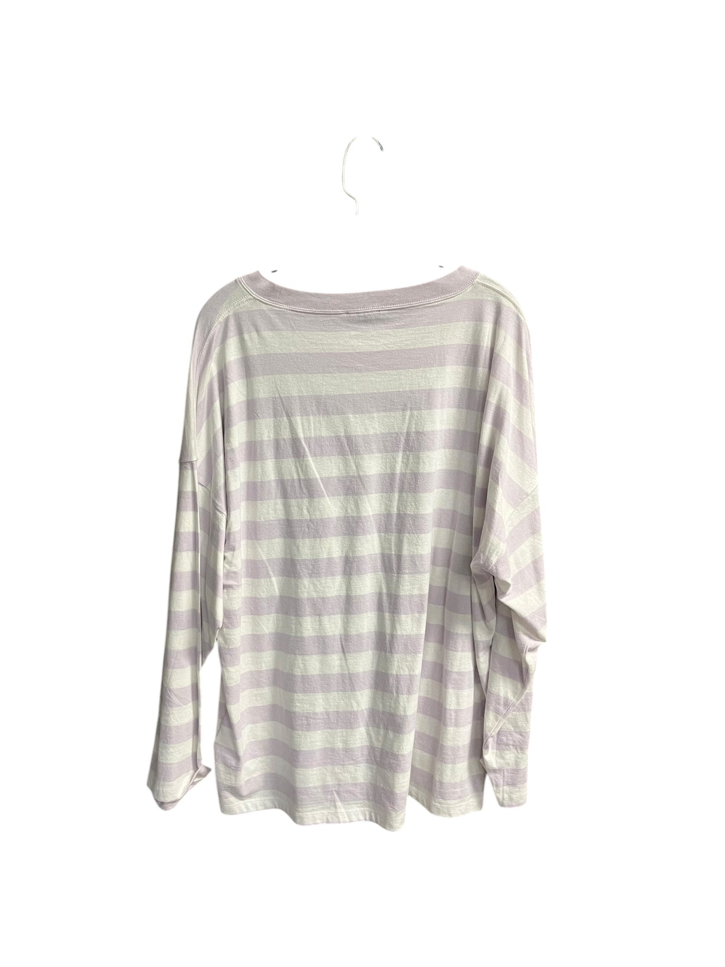 Top Long Sleeve Basic By J. Crew In Striped Pattern, Size: Xl