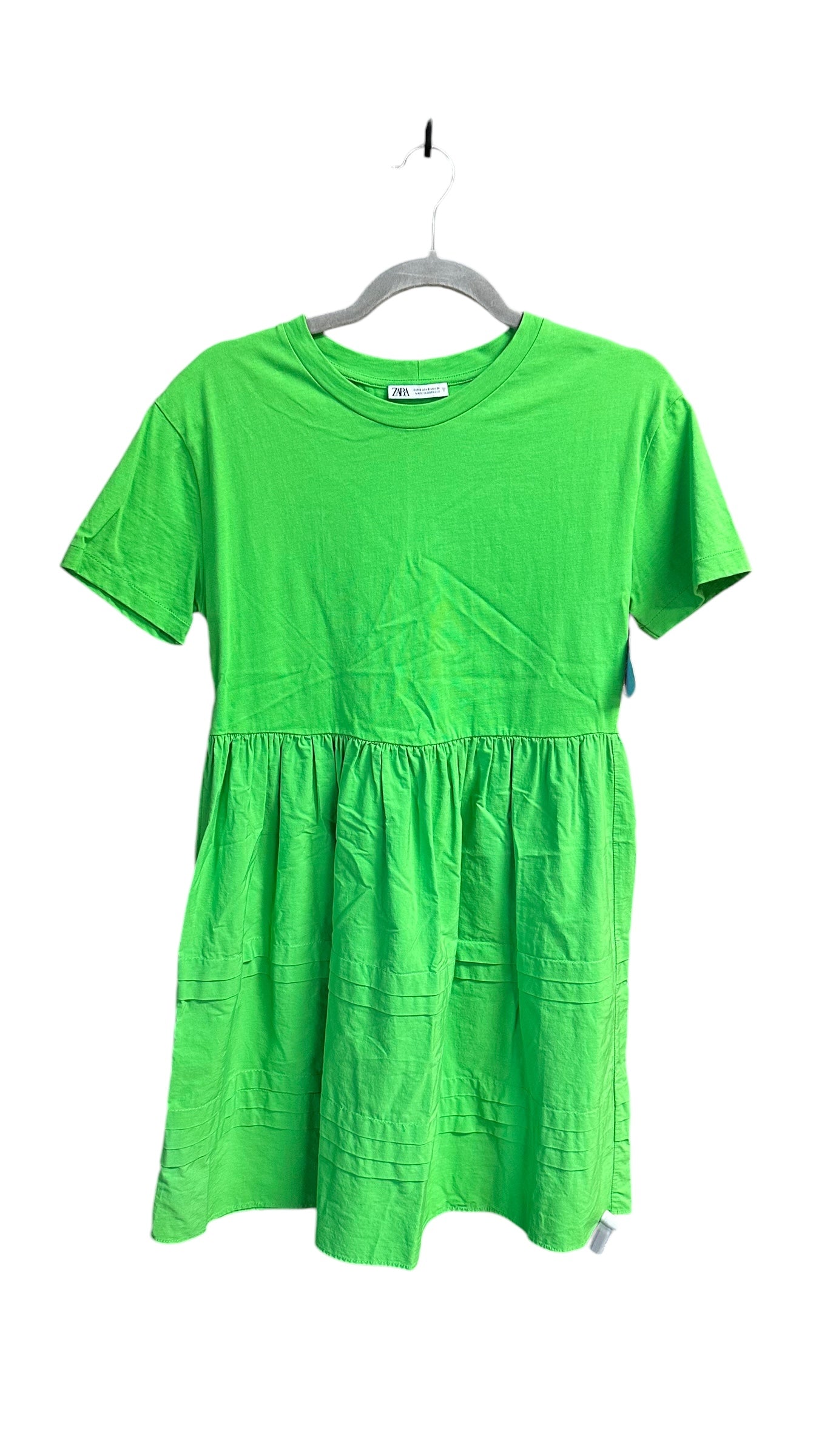 Dress Casual Short By Zara In Green, Size: S