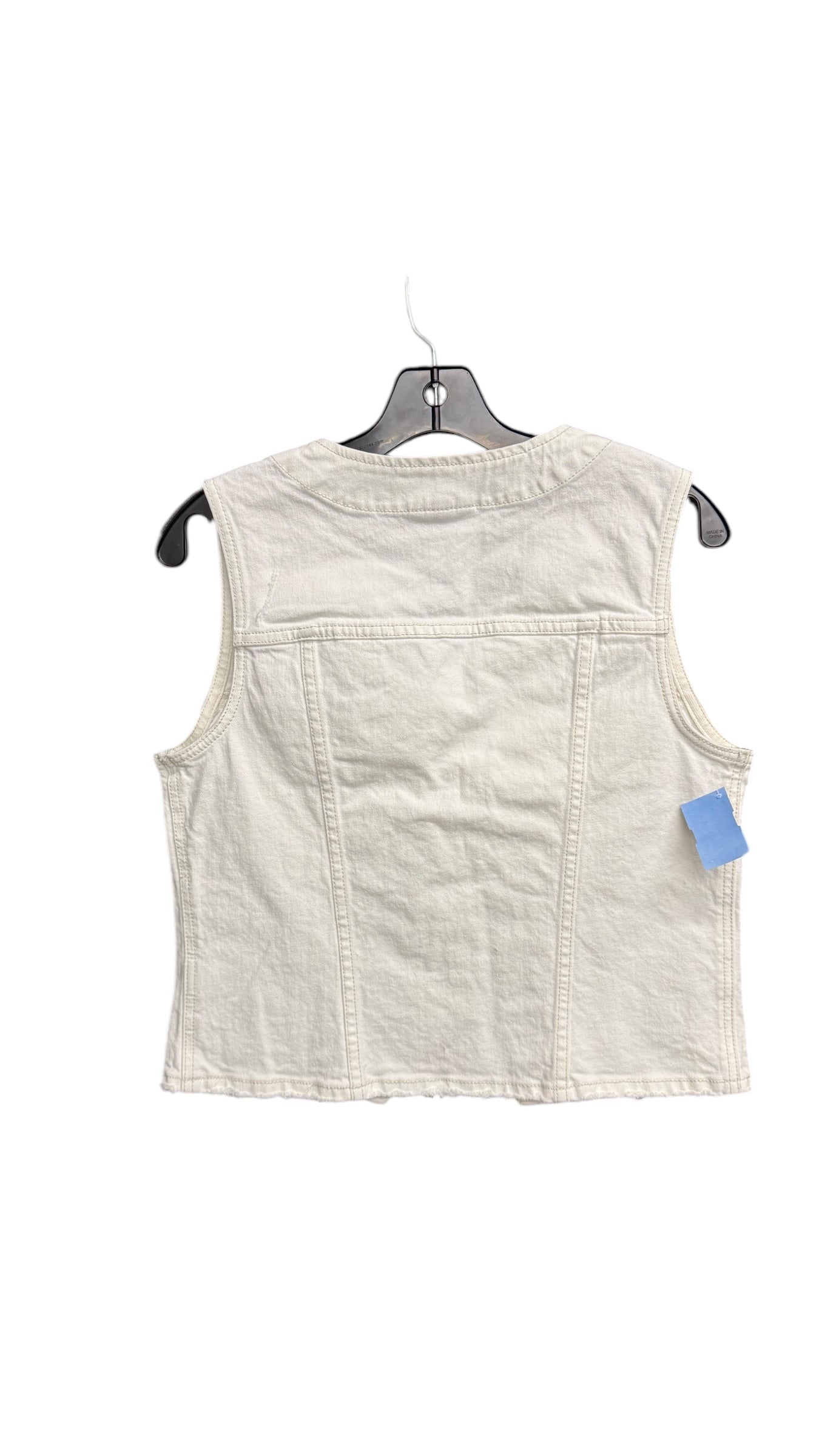 Vest Other By Universal Thread In White Denim, Size: S