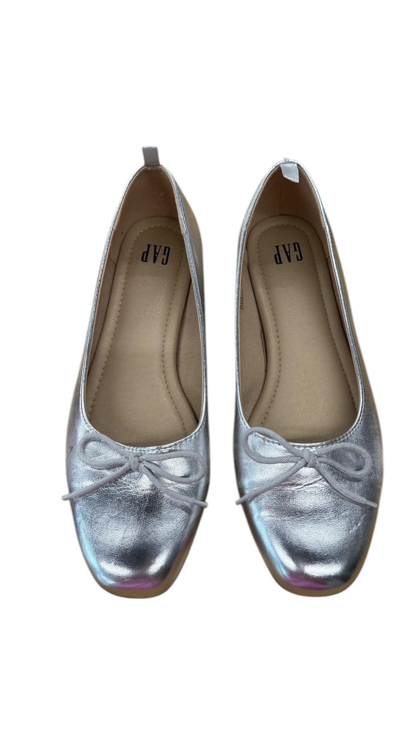 Shoes Flats By Gap In Silver, Size: 8