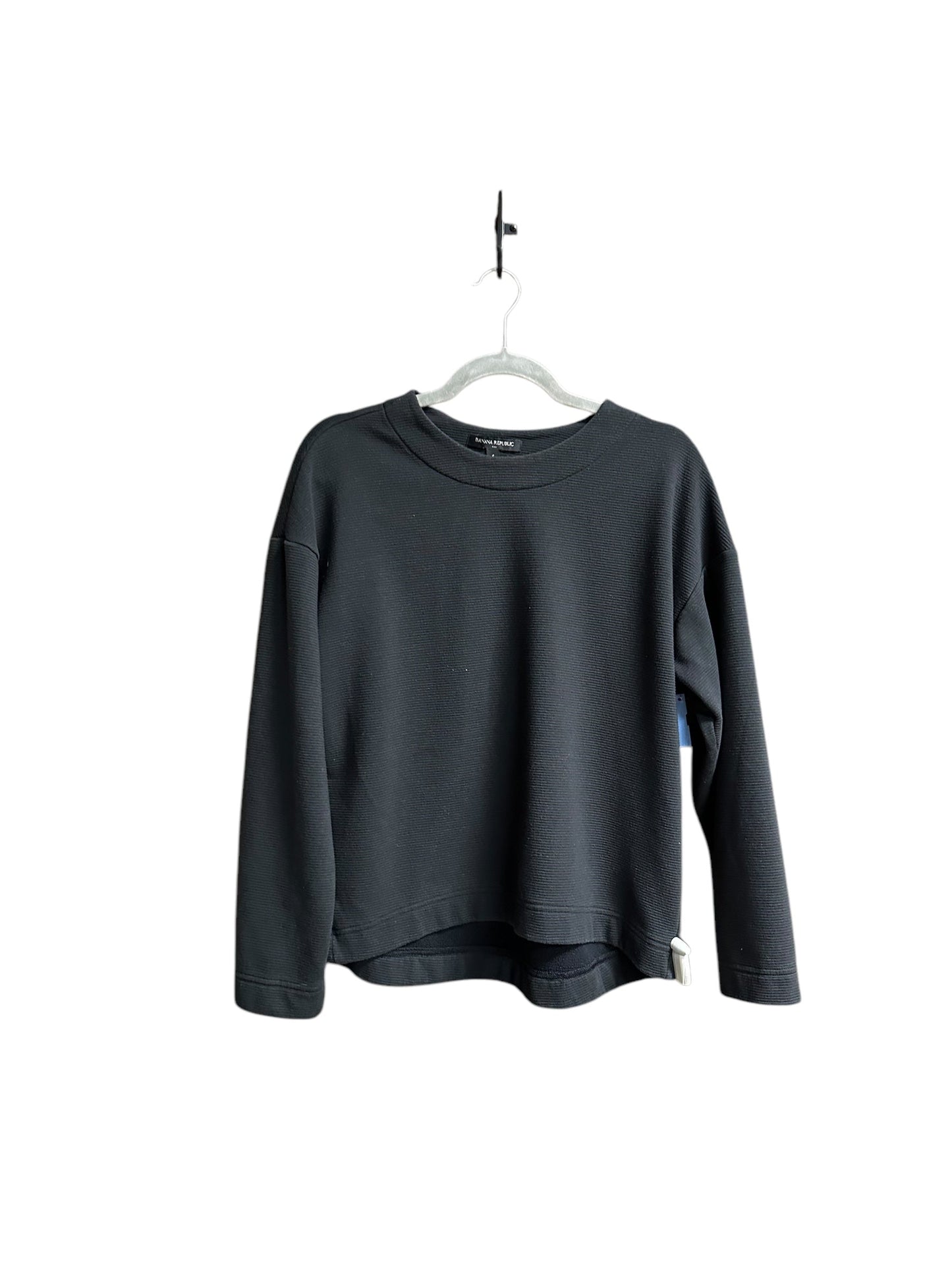 Top Long Sleeve By Banana Republic In Black, Size: S