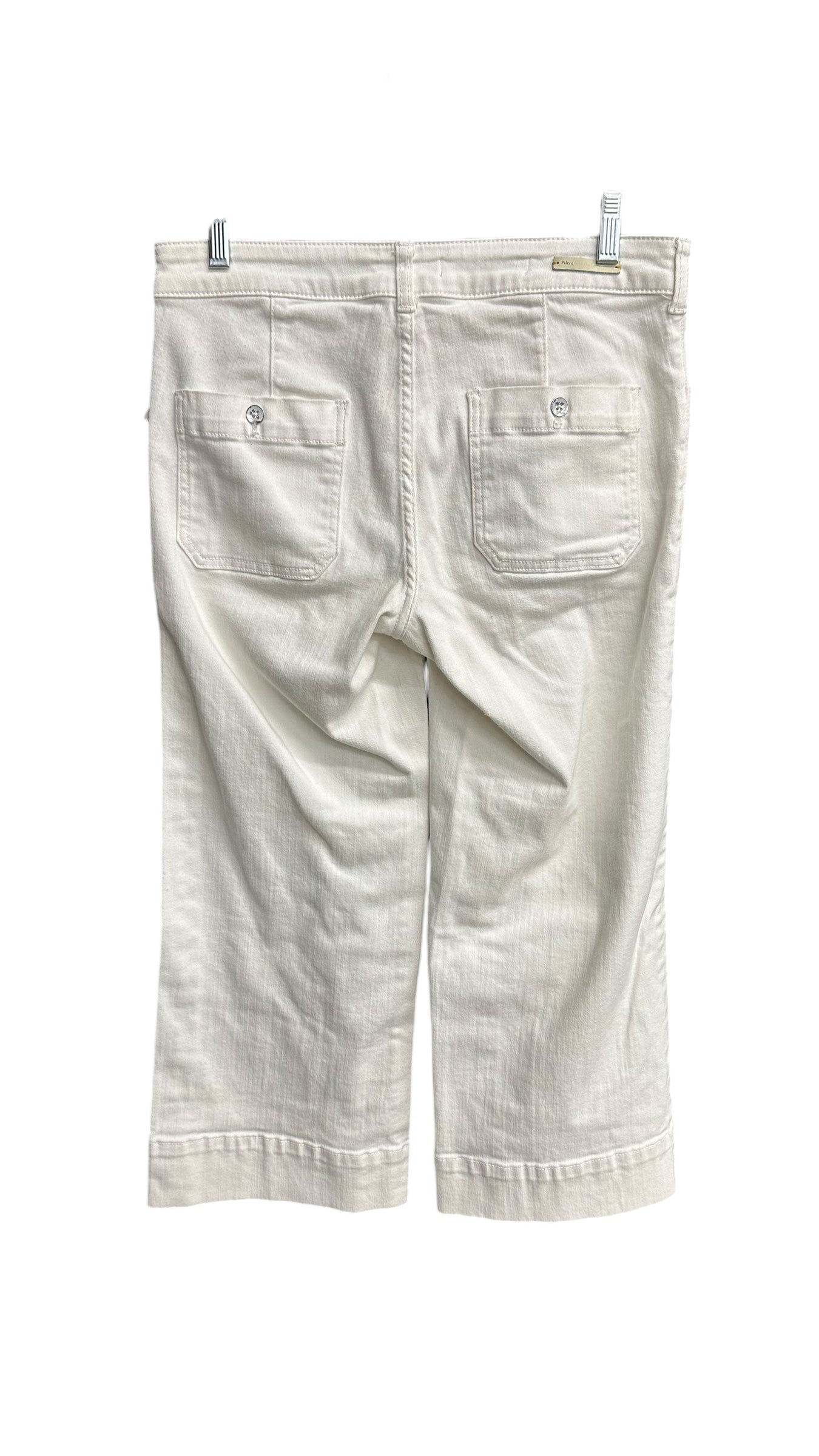 Jeans Cropped By Pilcro In White, Size: 6