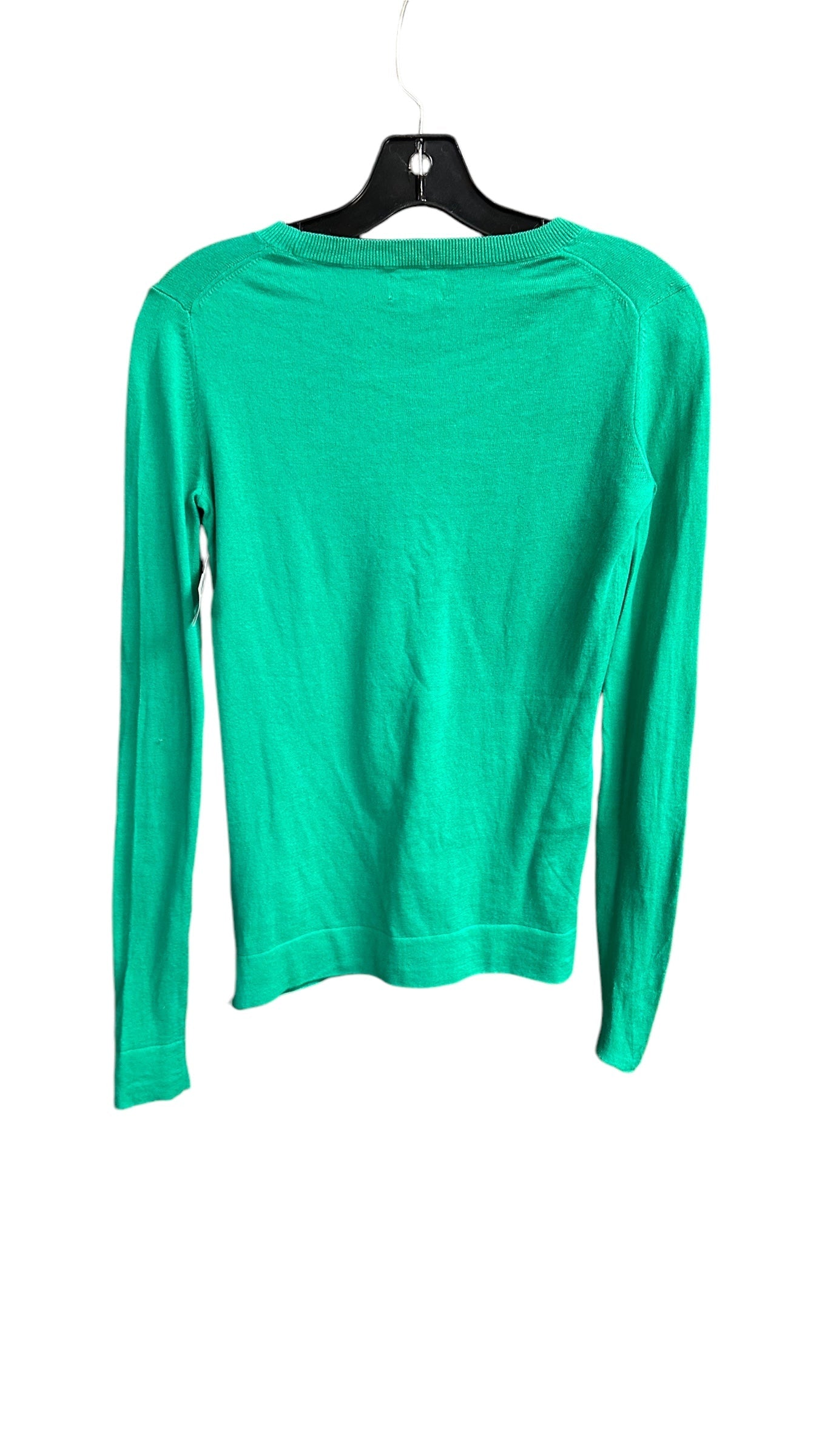 Top Long Sleeve By J. Crew In Green, Size: Xxs