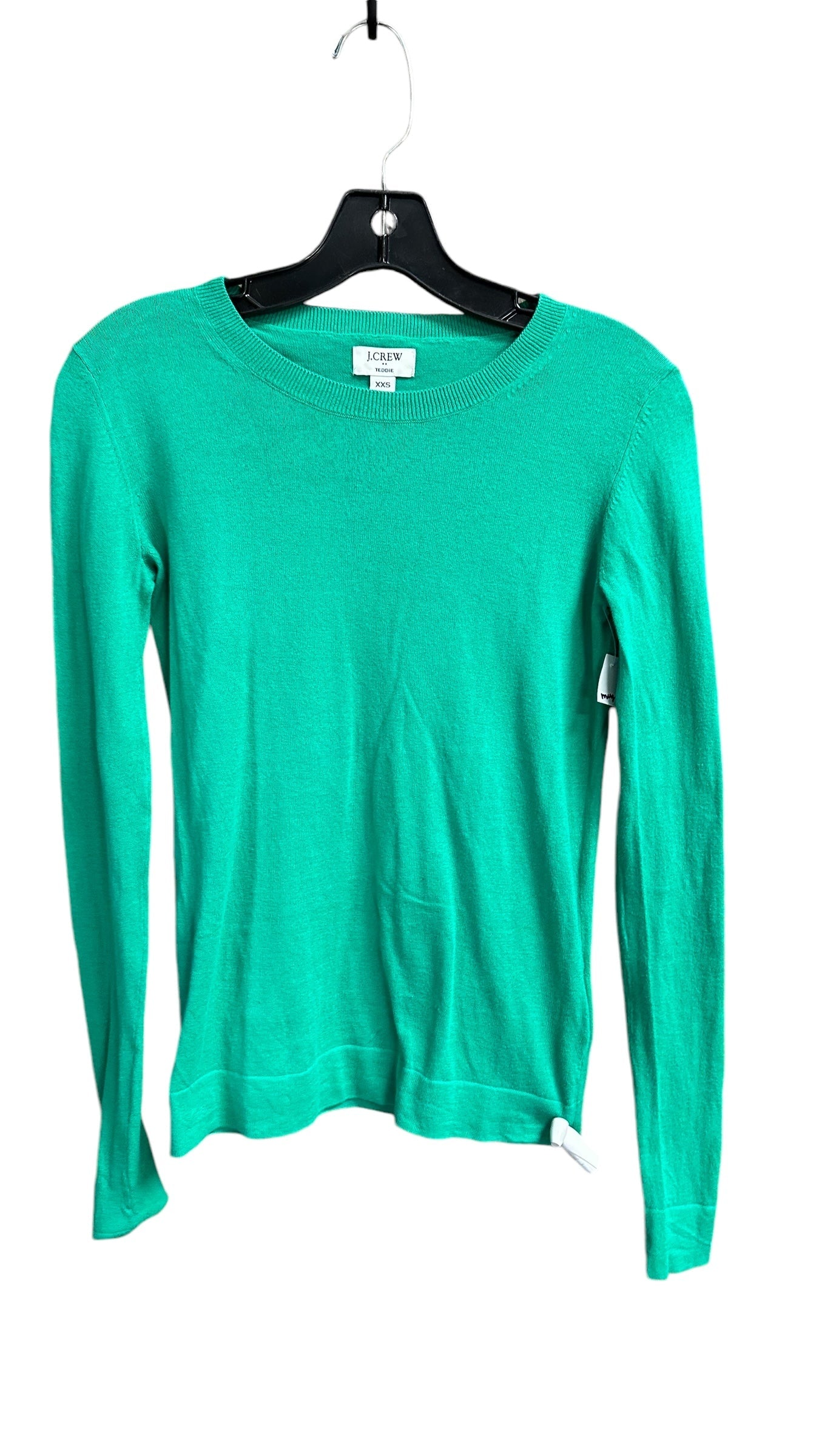 Top Long Sleeve By J. Crew In Green, Size: Xxs