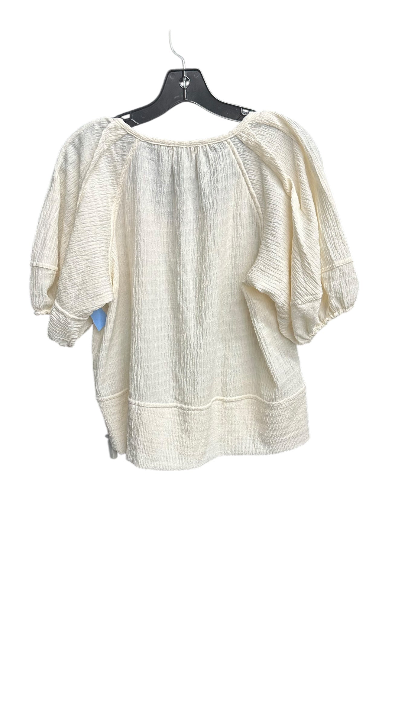 Top Short Sleeve By Loft In Cream, Size: S