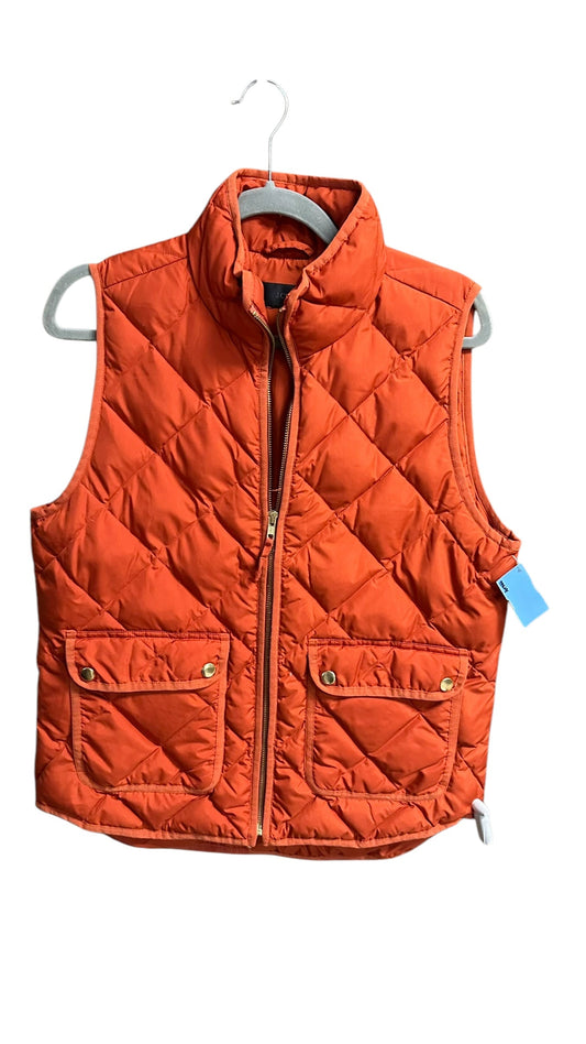 Vest Puffer & Quilted By J. Crew In Orange, Size: M