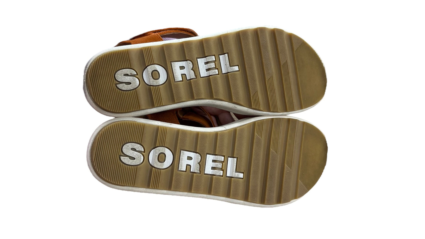 Sandals Heels Platform By Sorel In Orange, Size: 10