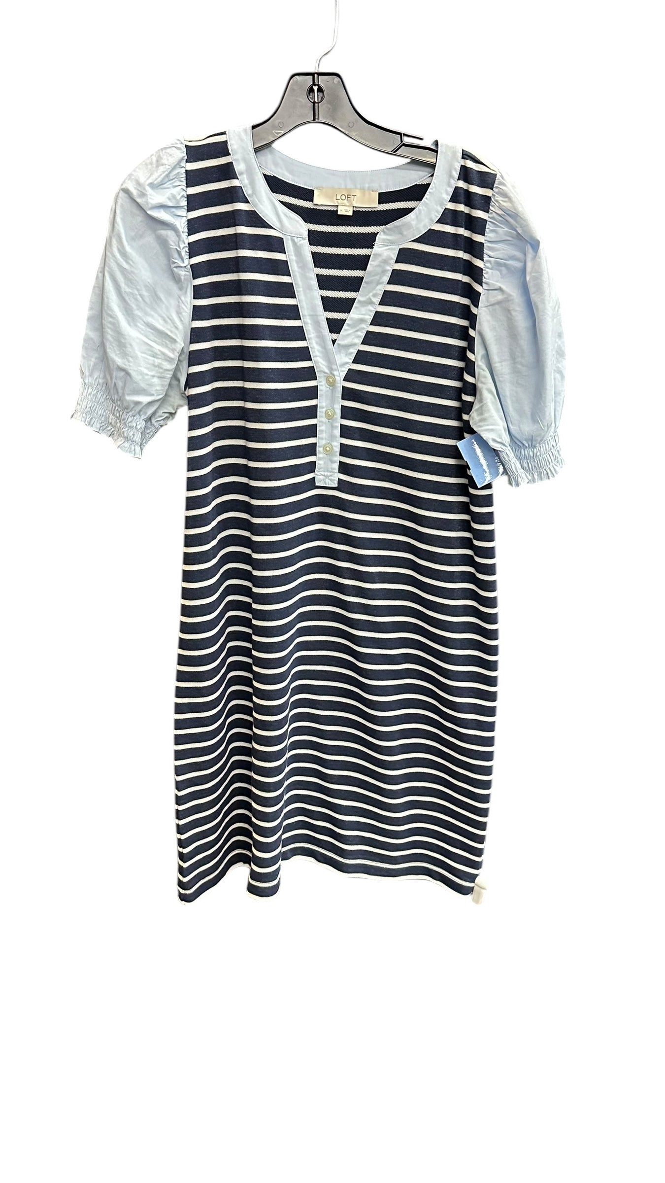 Dress Casual Short By Loft In Striped Pattern, Size: M