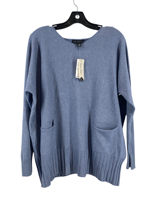 Sweater By Joan Vass In Blue, Size: L