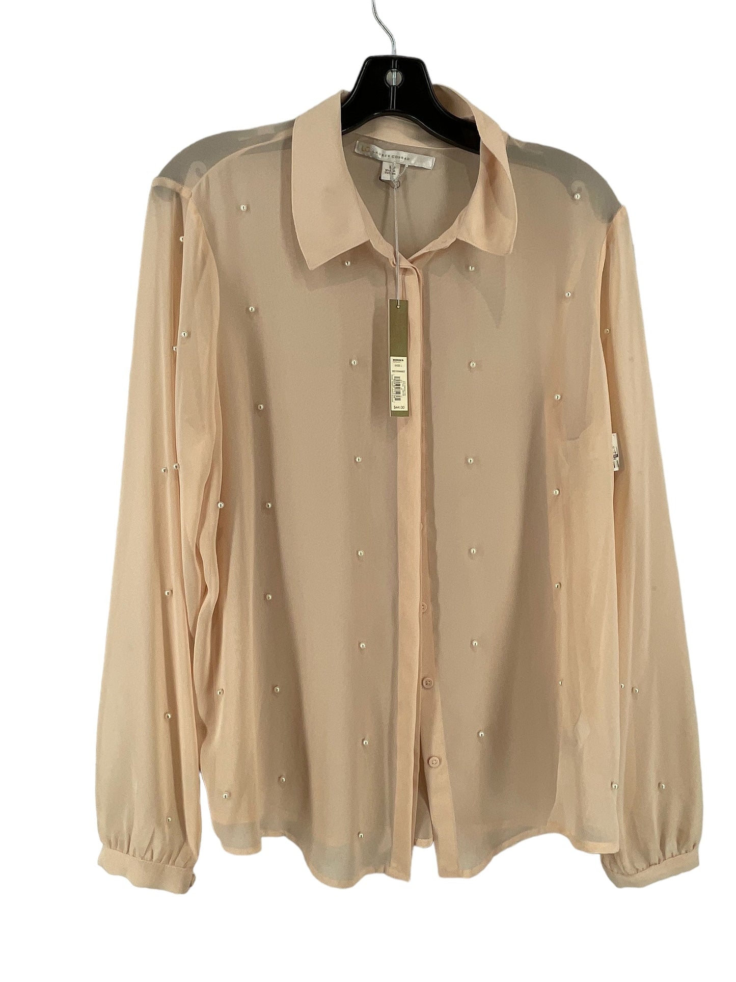 Blouse Long Sleeve By Lc Lauren Conrad  Size: L