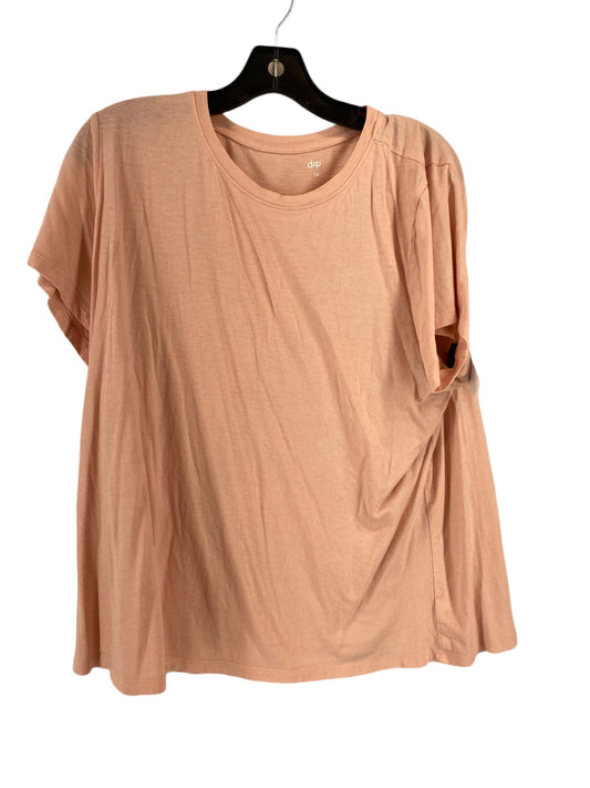 Top Short Sleeve Basic By Dip  Size: 1x