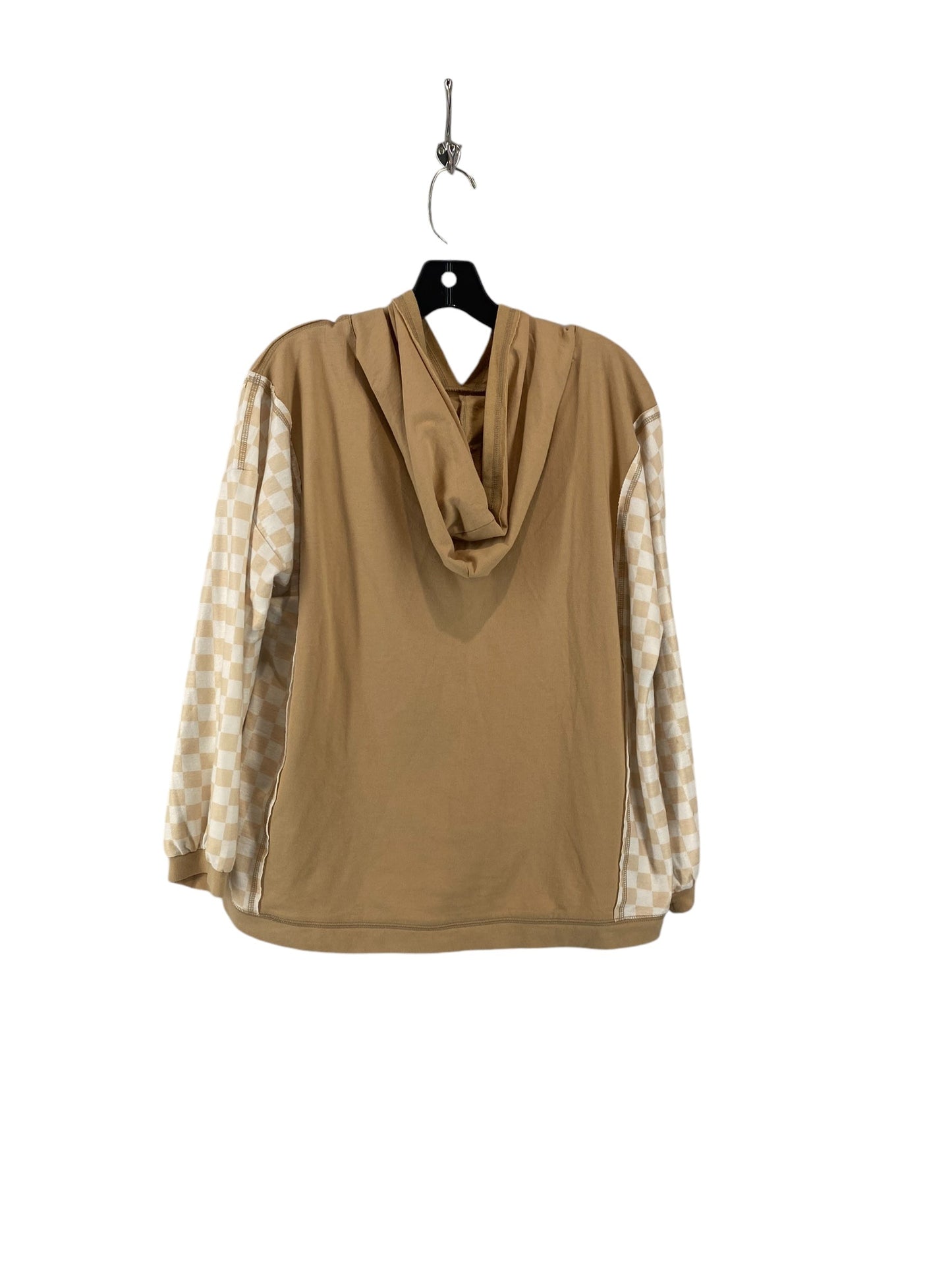 Top 3/4 Sleeve By Cato In Tan, Size: M