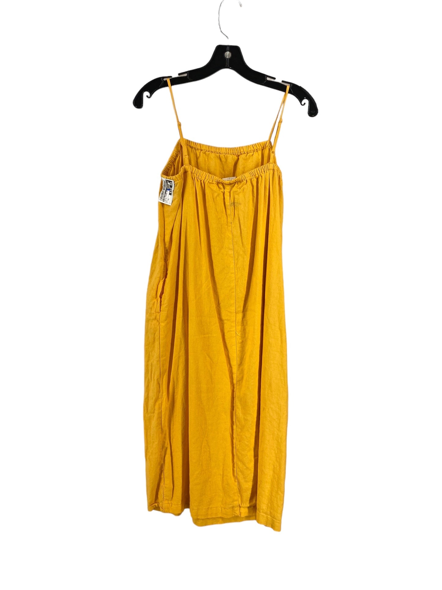 Yellow Dress Casual Midi A New Day, Size Xs