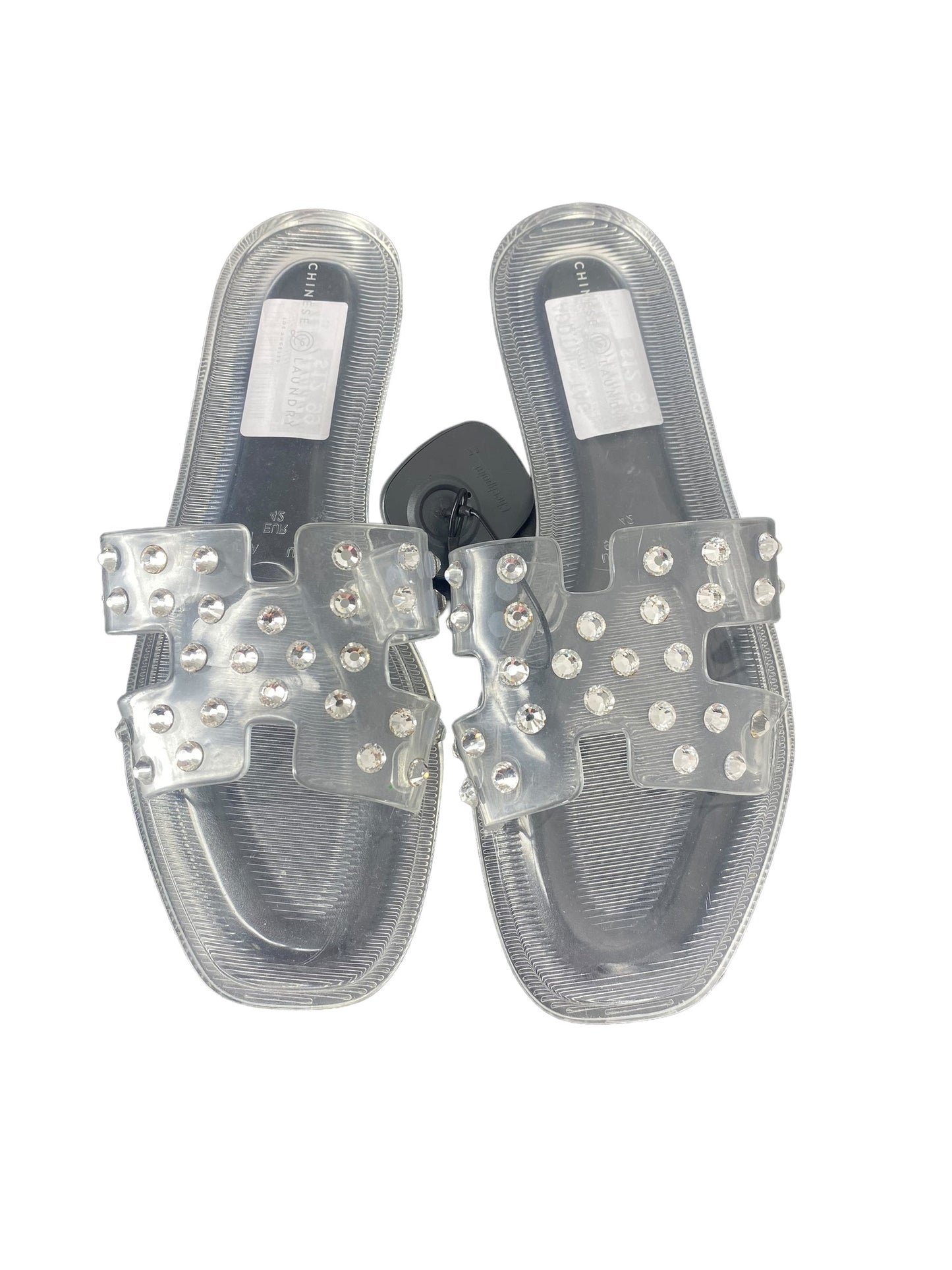 Clear Sandals Flats Chinese Laundry, Size 11