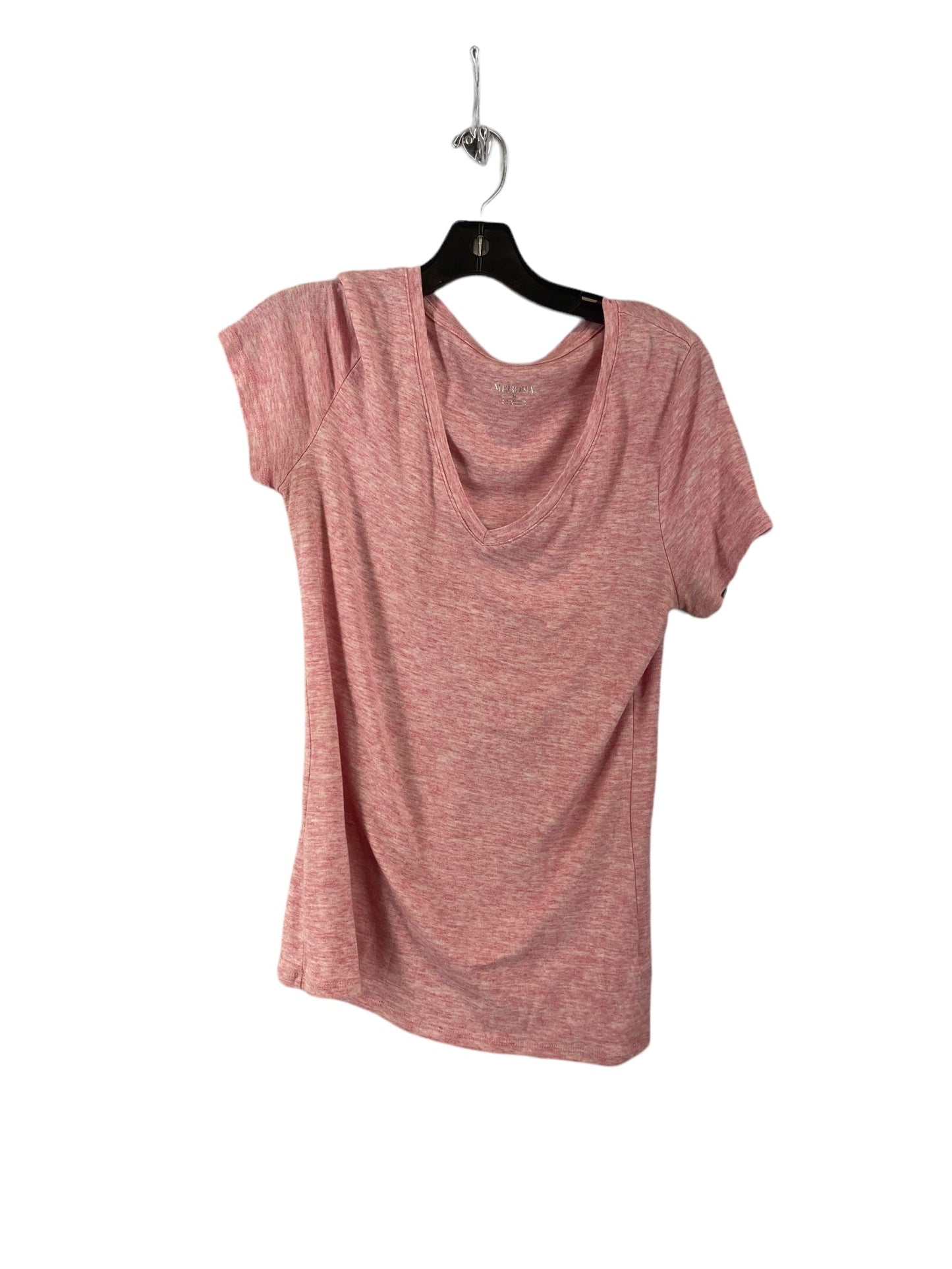 Pink Top Short Sleeve Basic Merona, Size M