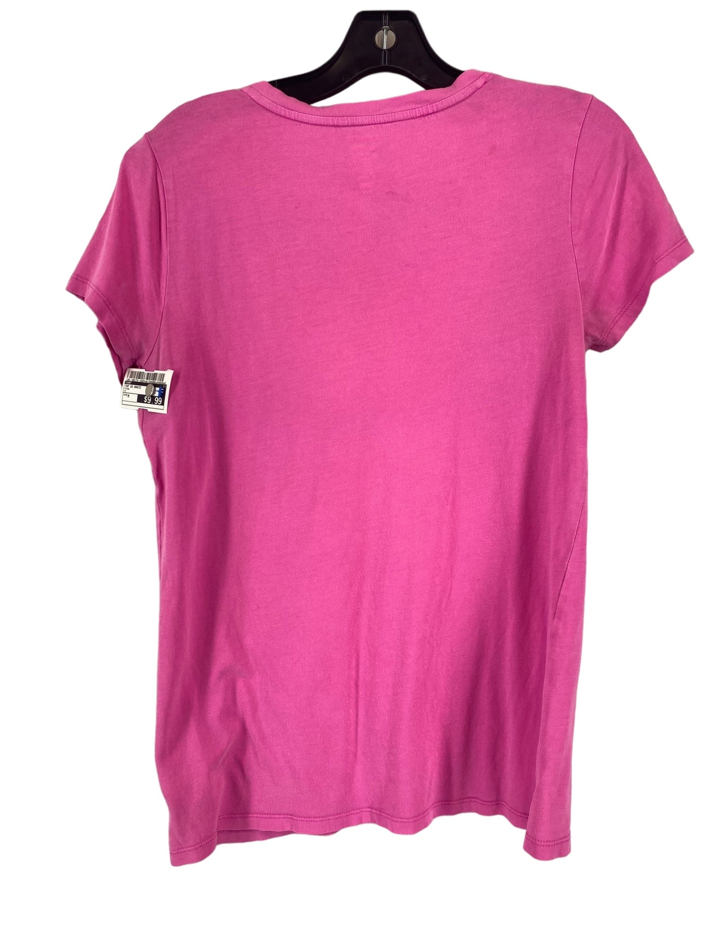 Pink Top Short Sleeve Basic Gap, Size M