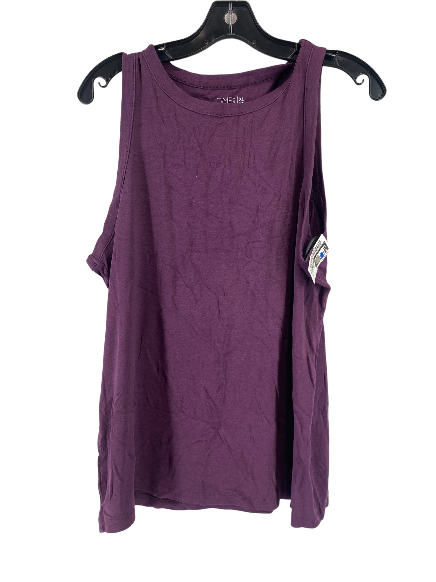 Purple Top Sleeveless Time And Tru, Size Xl