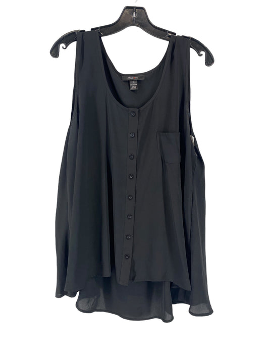 Black Blouse Sleeveless Style And Company, Size Xl