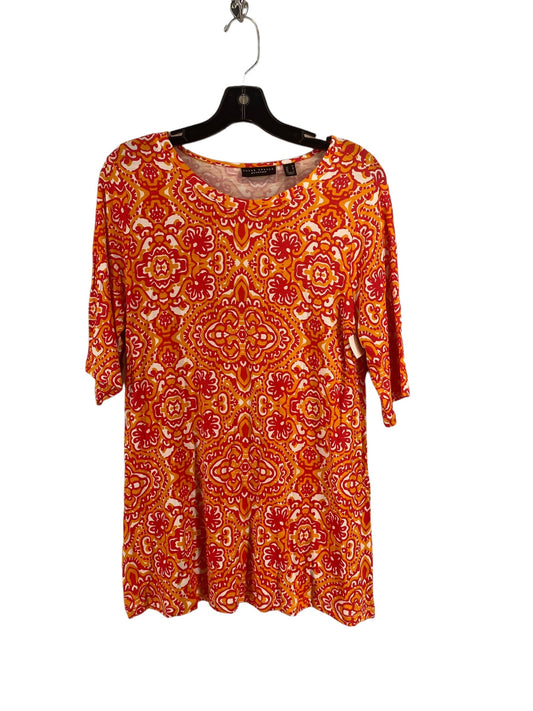 Top Short Sleeve By Susan Graver In Multi-colored, Size: M