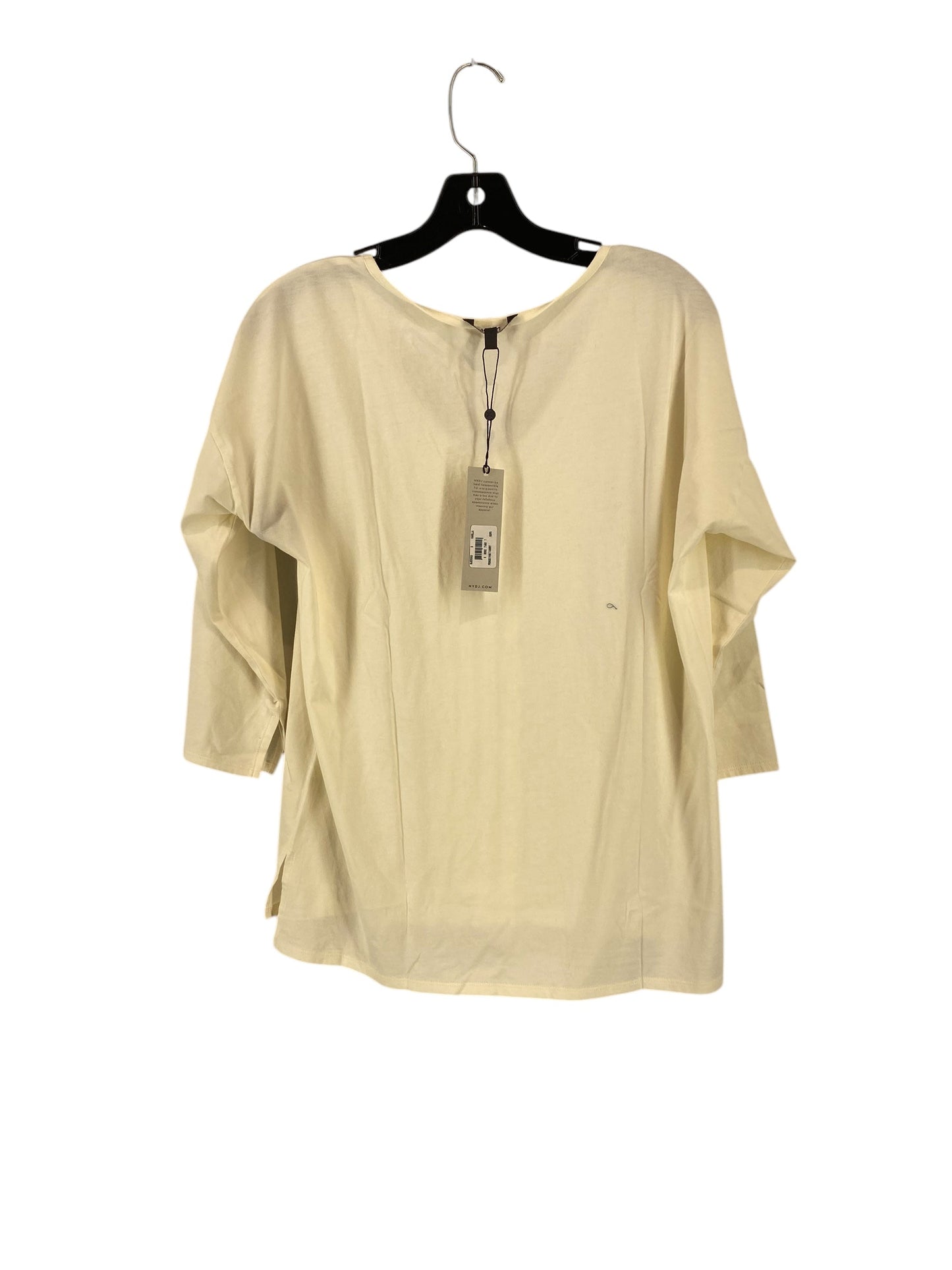 Top 3/4 Sleeve Basic By Not Your Daughters Jeans In Cream, Size: S