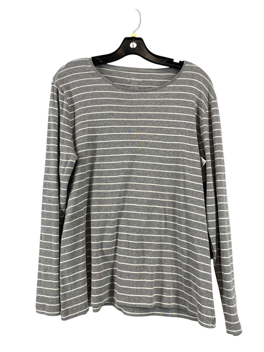 Top Long Sleeve Basic By Chicos In Grey, Size: 2