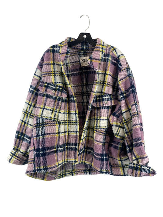 Jacket Fleece By Zara In Multi-colored, Size: L