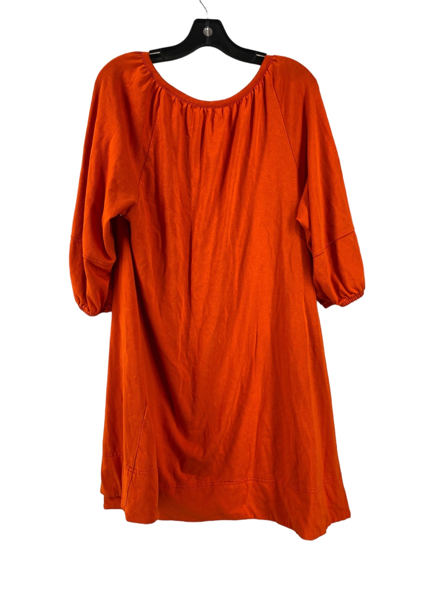 Orange Dress Casual Short Anthropologie, Size L