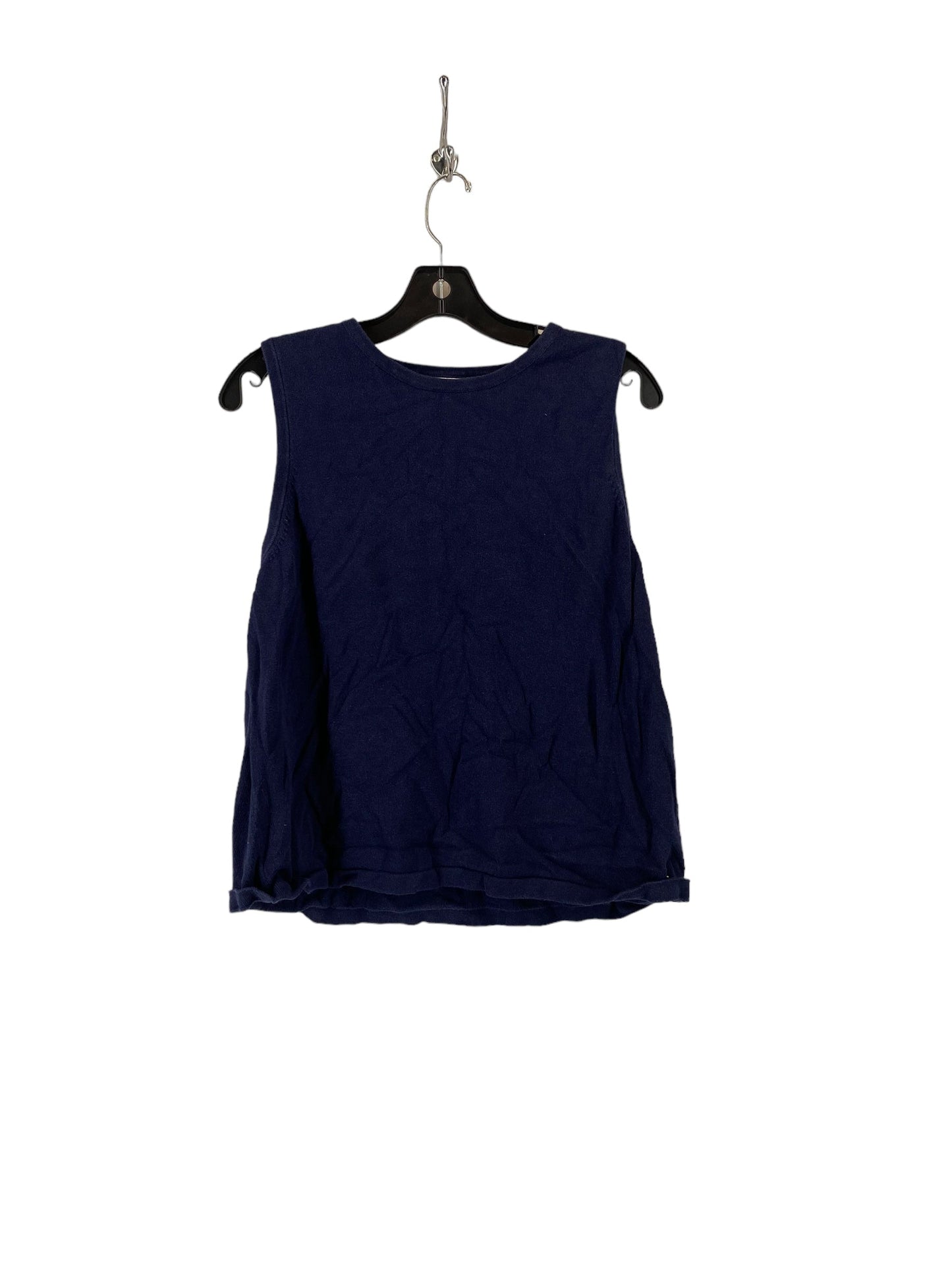 Navy Top Sleeveless Basic Croft And Barrow, Size Xl