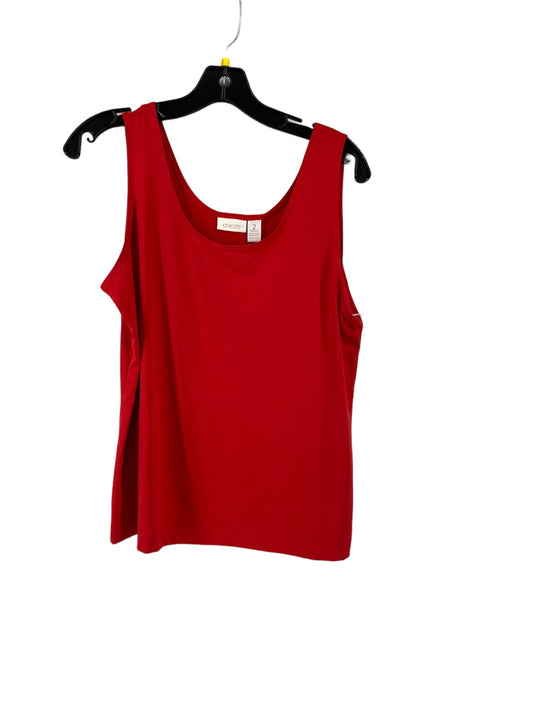 Red Top Sleeveless Chicos, Size 2