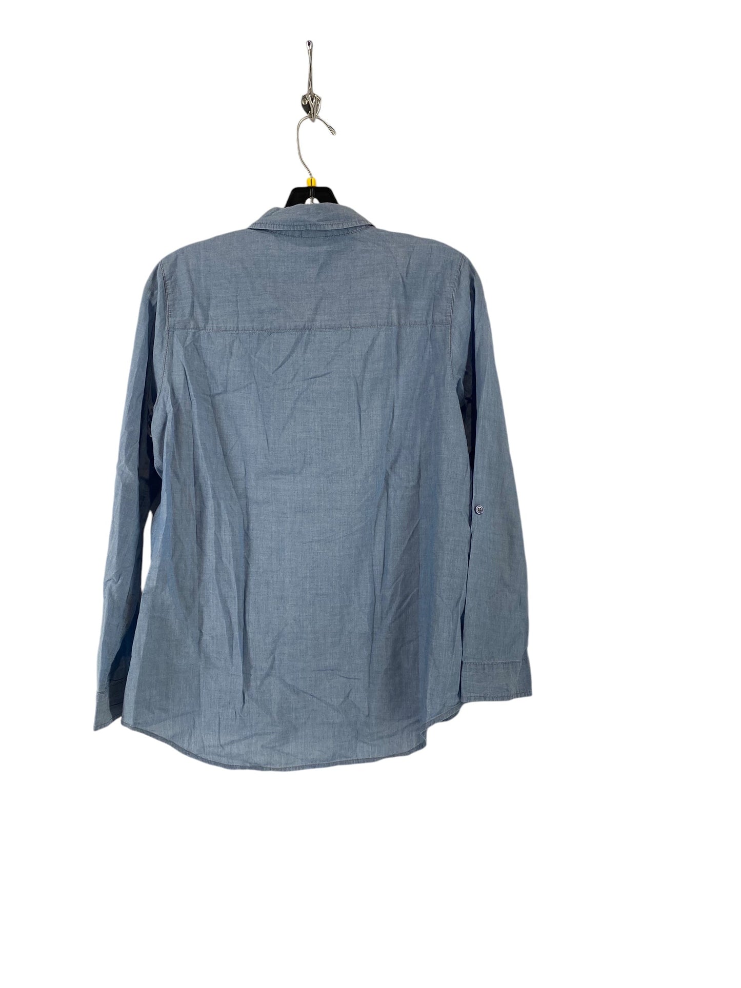 Top Long Sleeve By Chicos In Blue