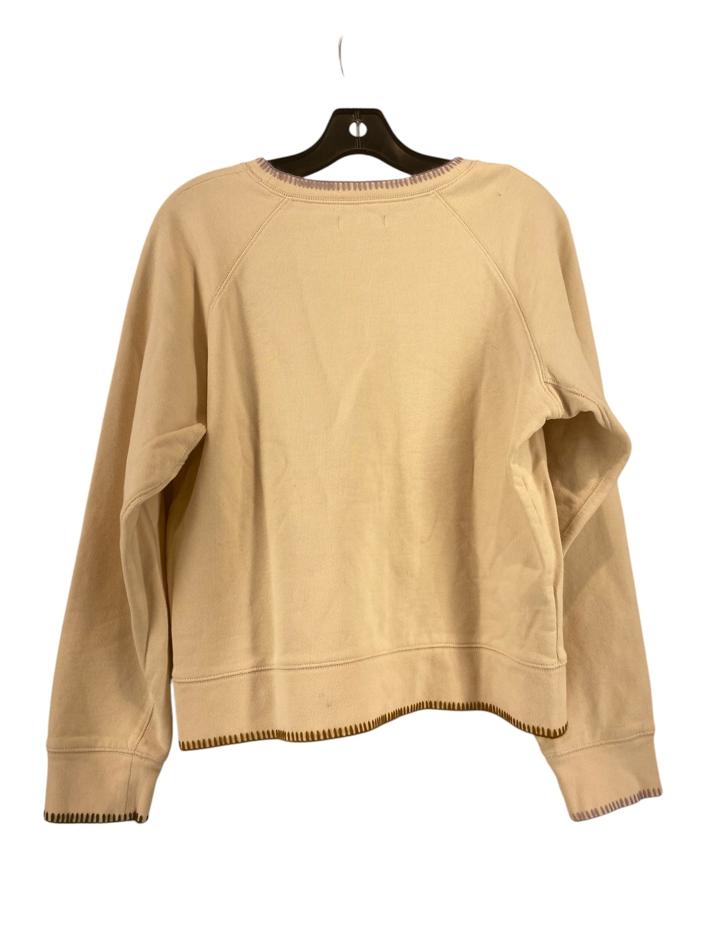 Sweatshirt Crewneck By Madewell In Beige, Size: L