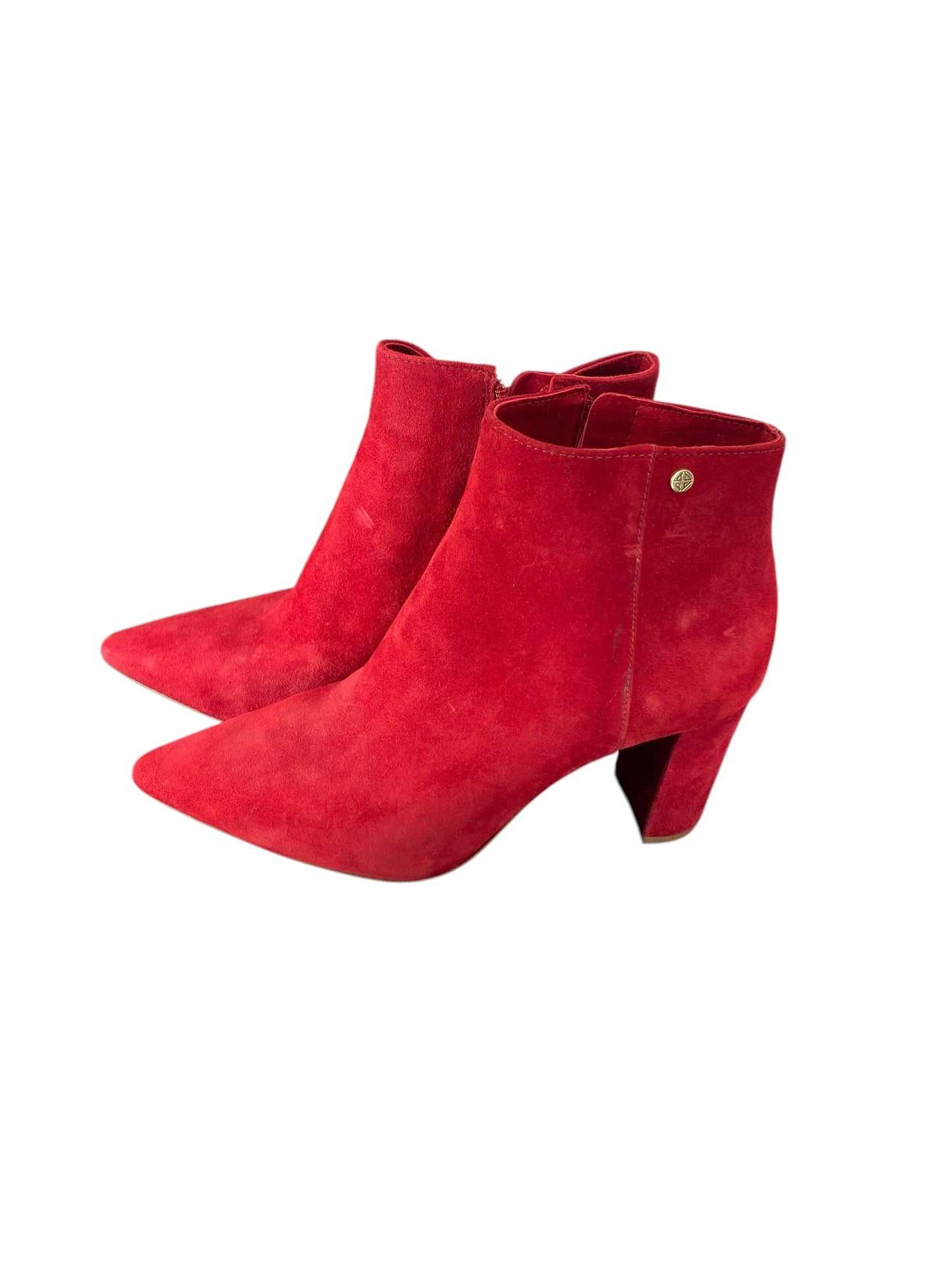 Boots Ankle Heels By Antonio Melani In Red, Size: 7.5