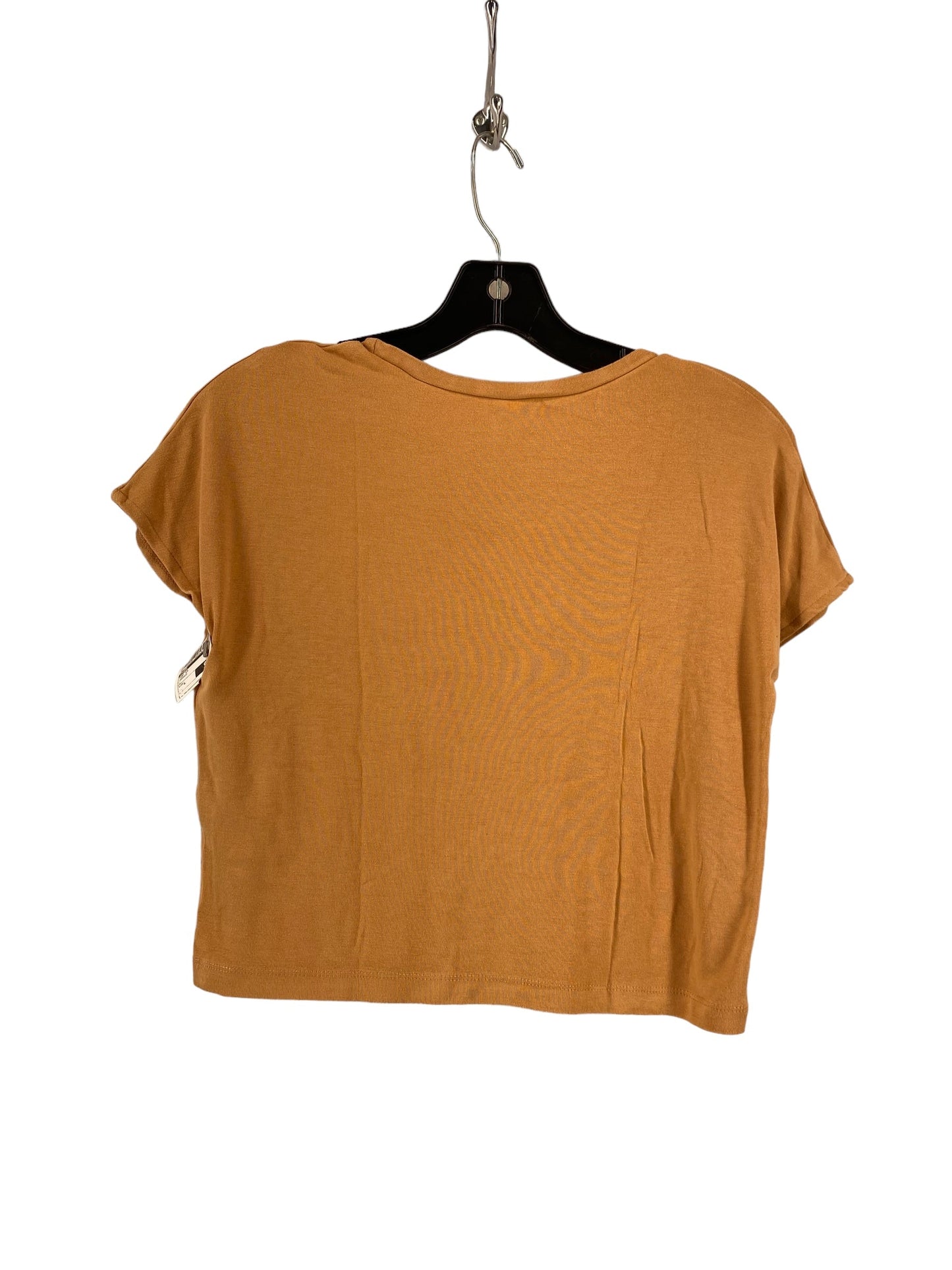 Orange Top Short Sleeve Zara, Size L