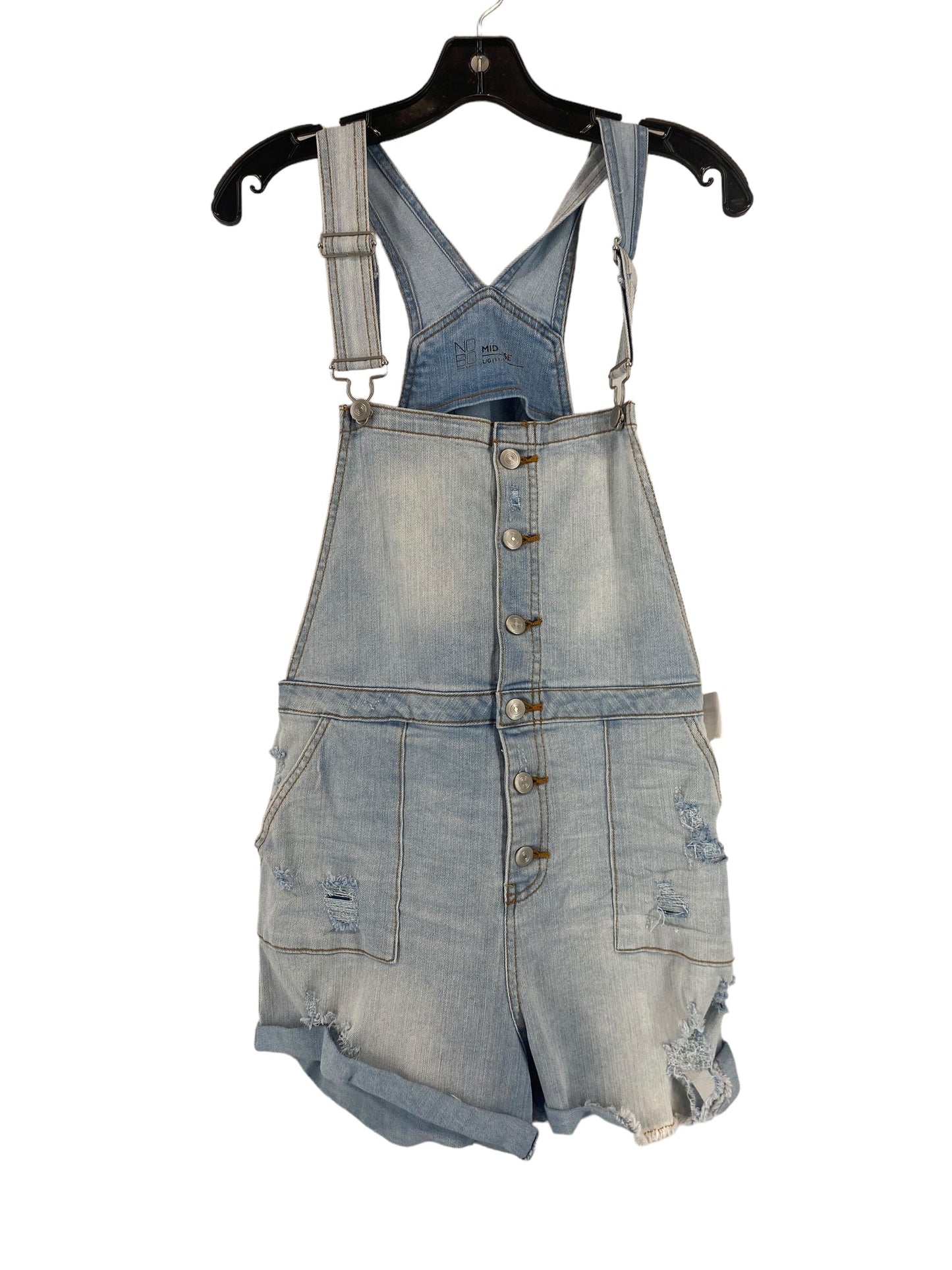 Blue Denim Overalls No Boundaries, Size L