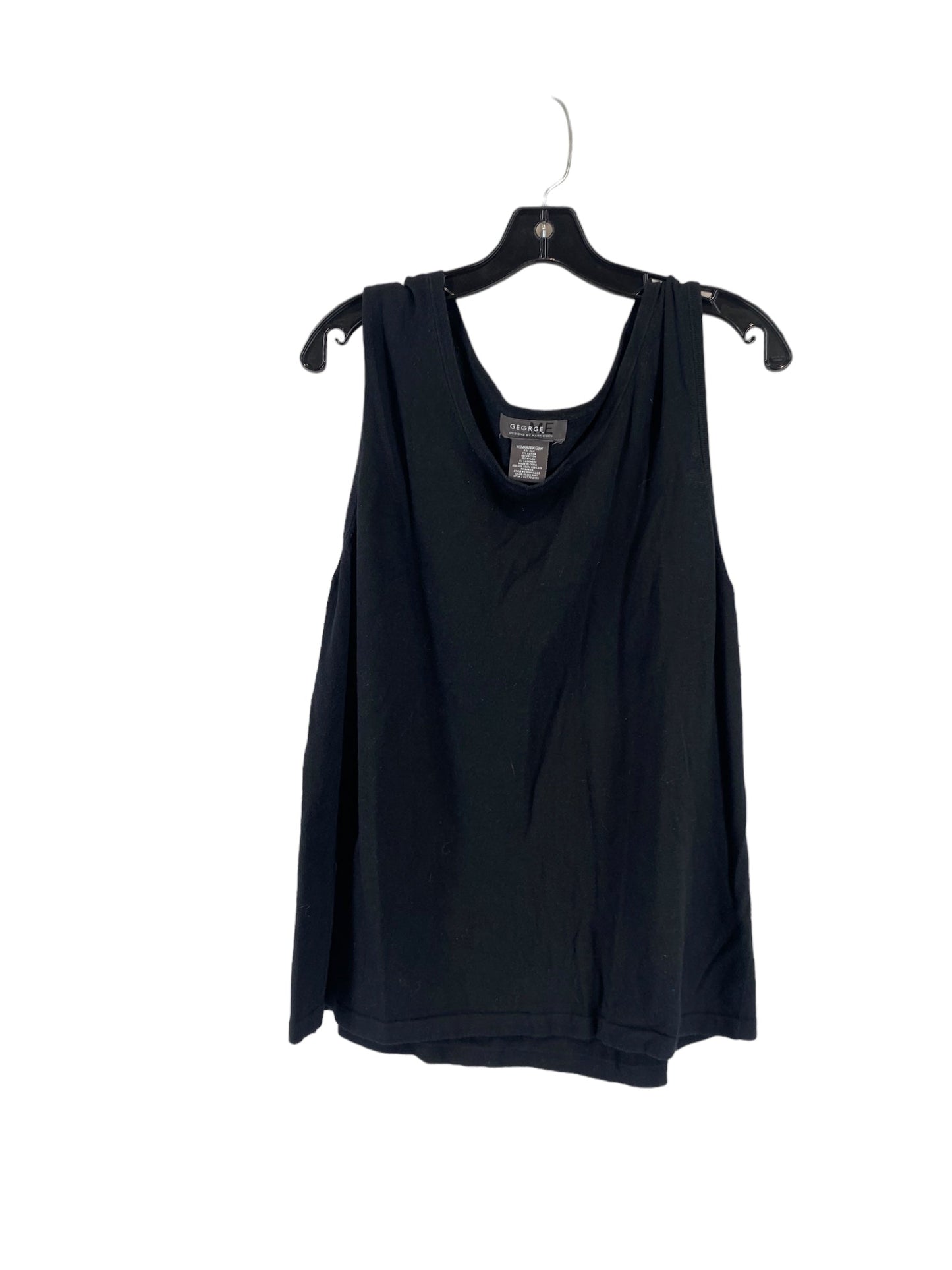 Tank Top By George In Black, Size: 3x