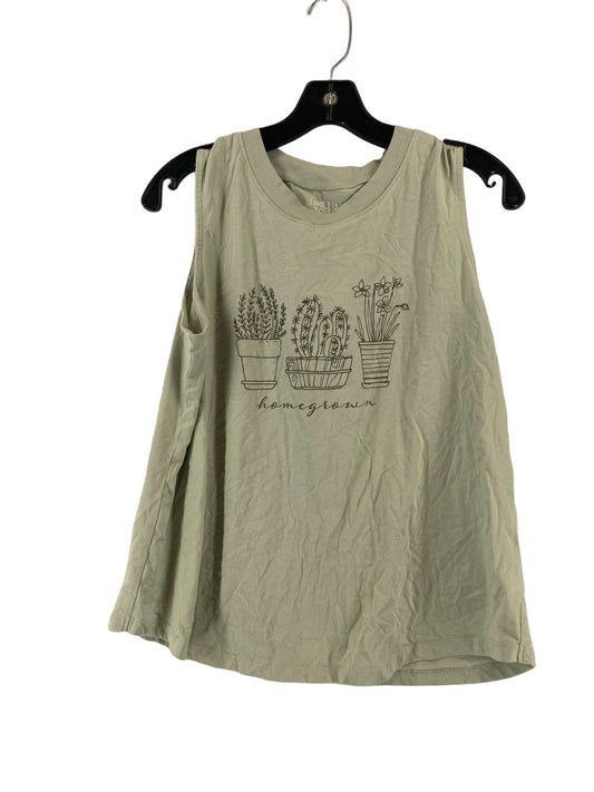 Tank Top By Time And Tru In Green, Size: L