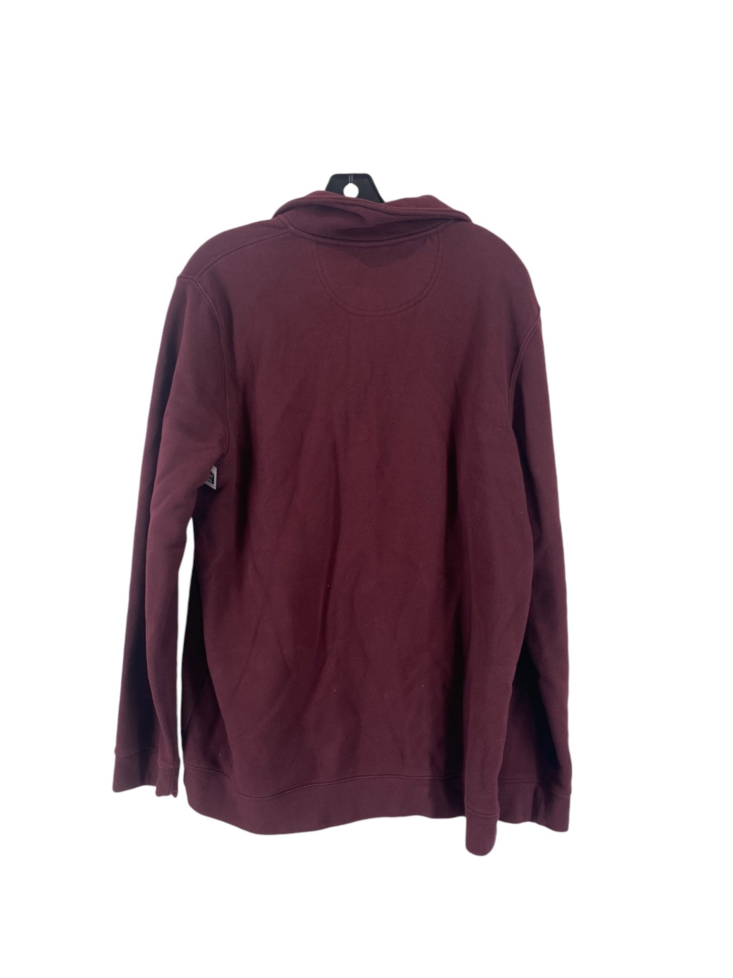 Sweatshirt Collar By Croft And Barrow In Red, Size: L